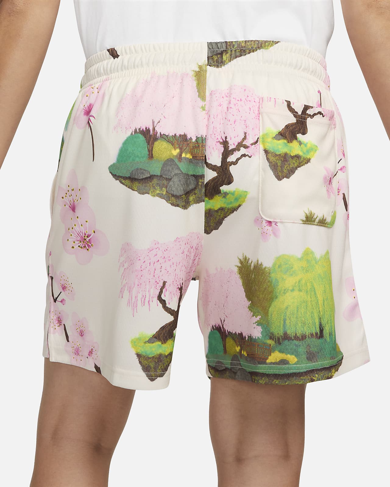 Nike floral print hot sale shorts