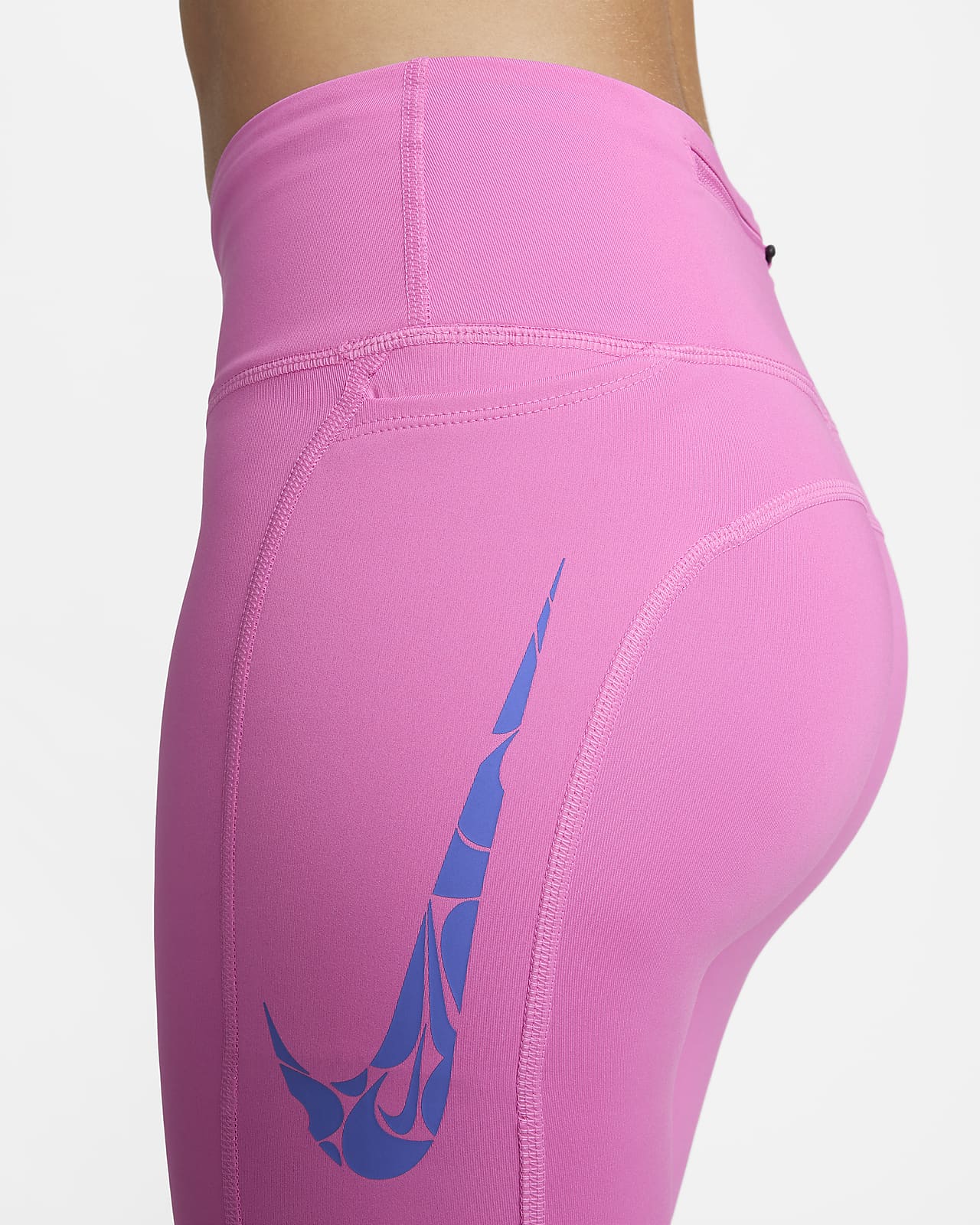 Leggings de running de tiro medio con bolsillos para mujer Nike