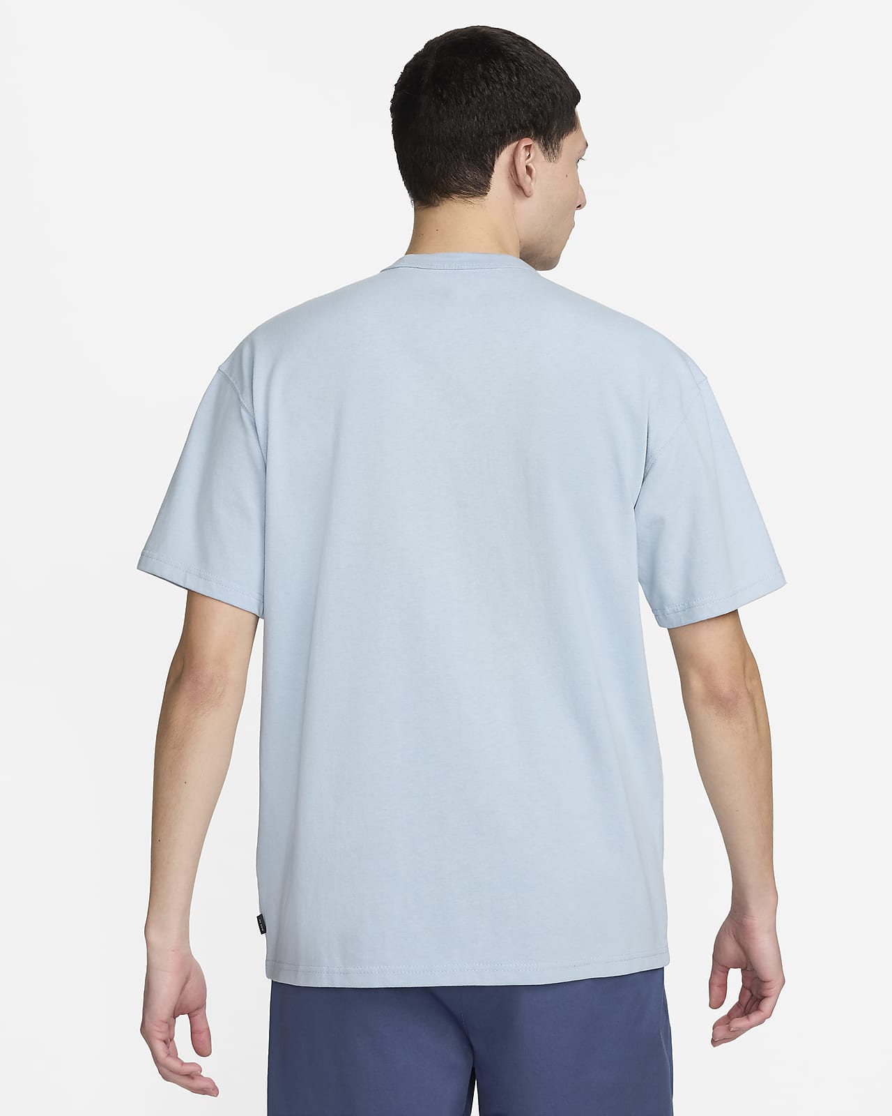 Nike Premium essentials logo t-shirt in grey with pocket