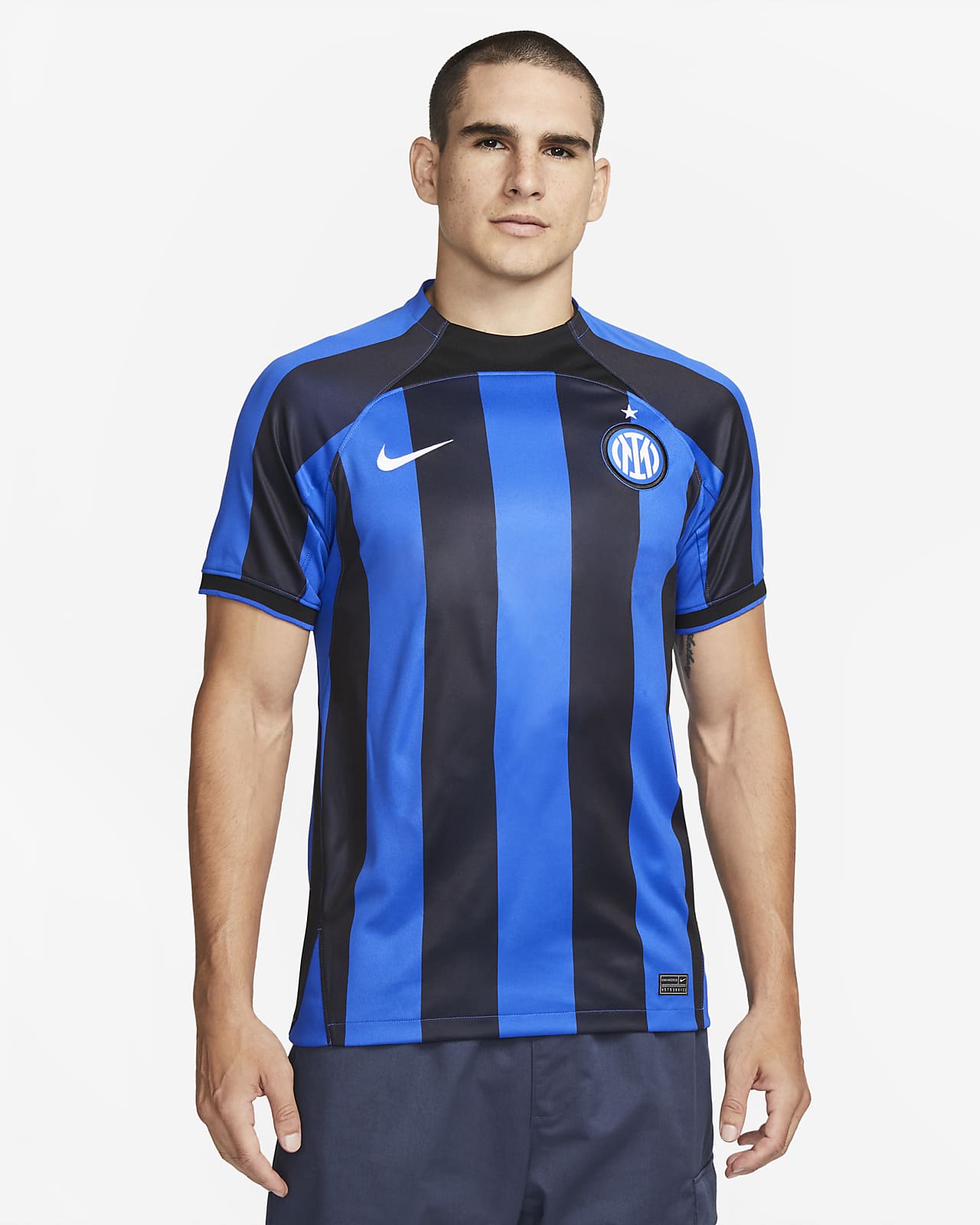 profundamente lucha Zoológico de noche Inter Milan 2022/23 Stadium Home Men's Nike Dri-FIT Football Shirt. Nike LU