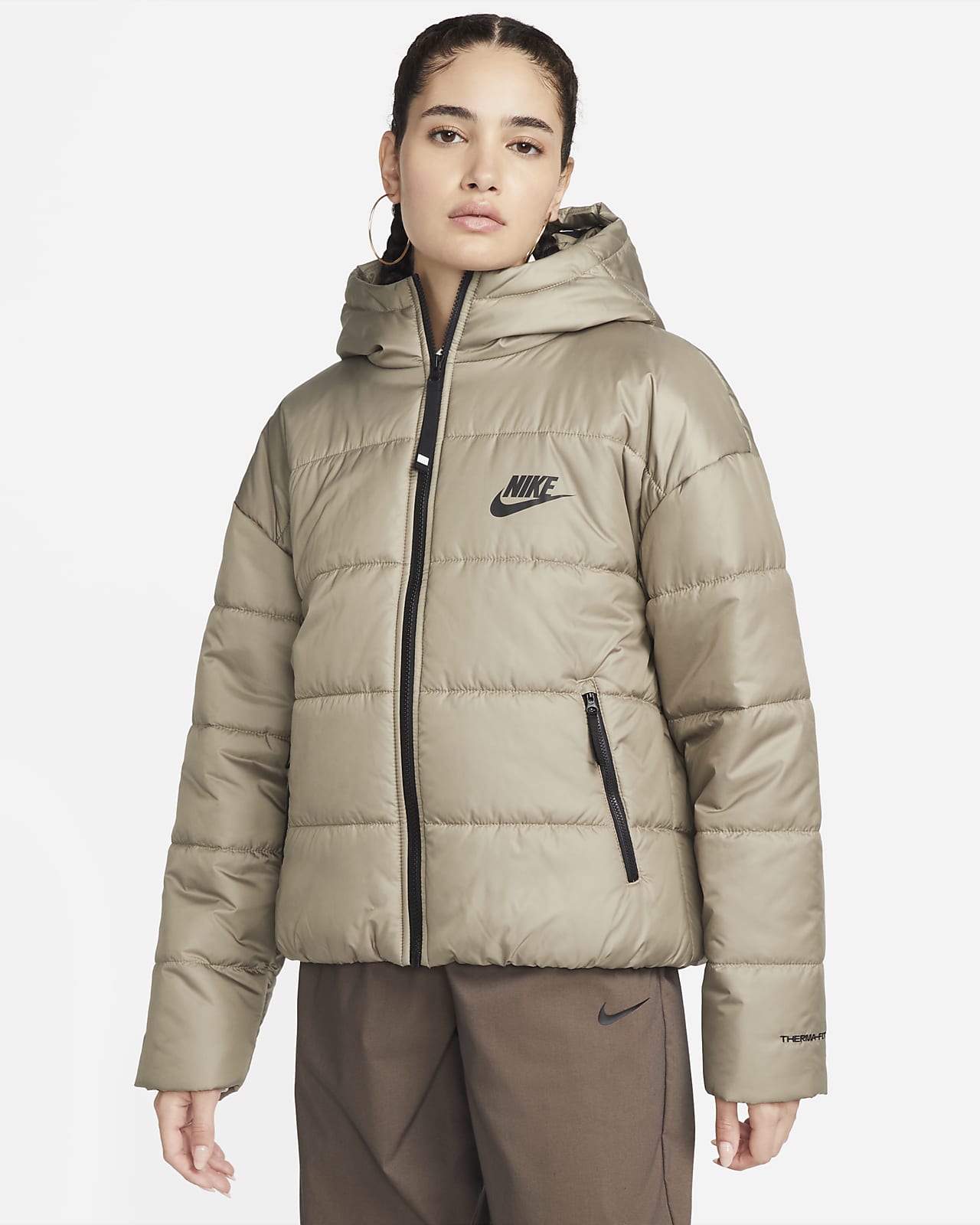 marcador región harina Nike Sportswear Therma-FIT Repel Chaqueta con capucha y relleno sintético -  Mujer. Nike ES