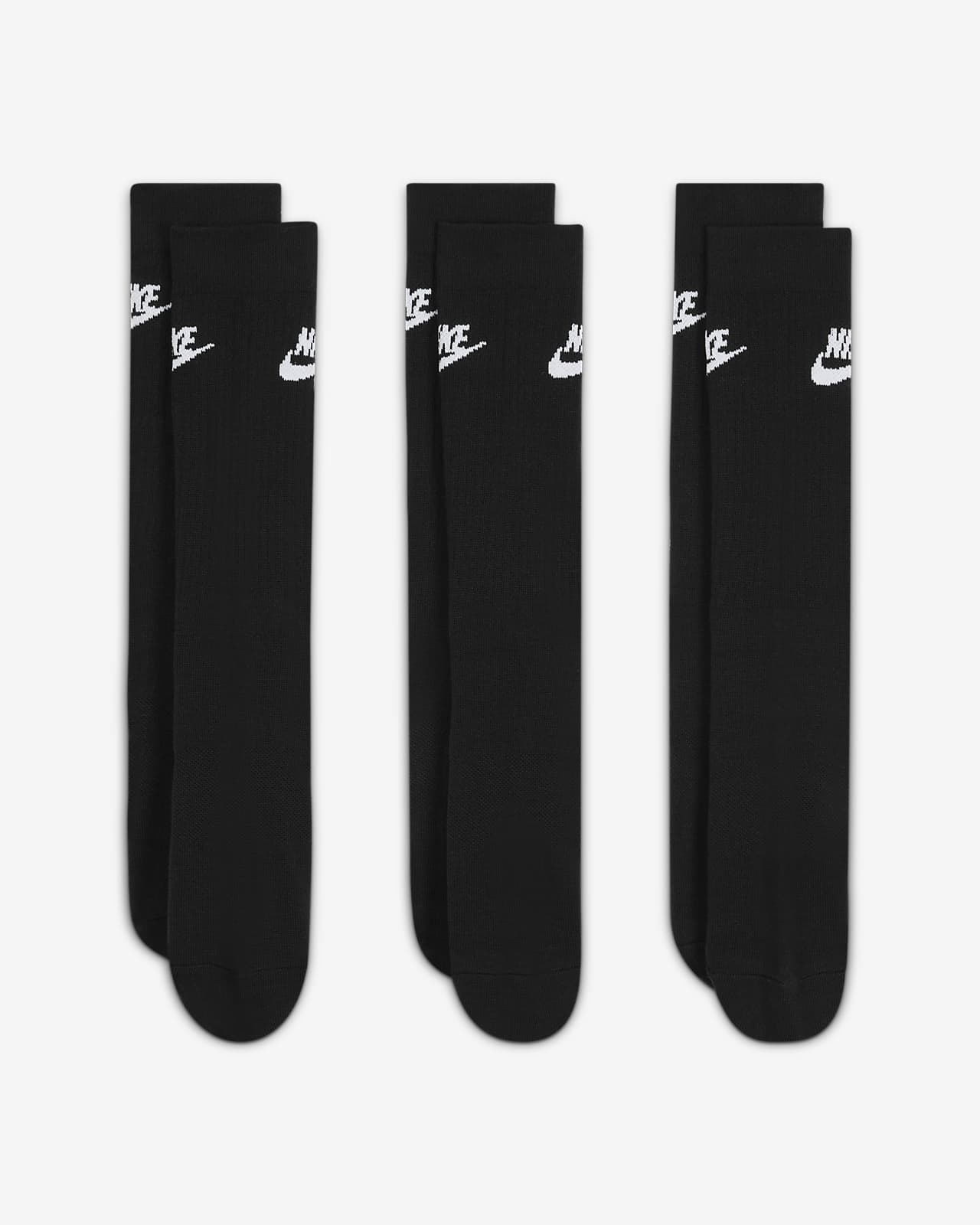 Nike Sportswear Everyday Essential Crew Socks (3 Pairs). Nike.com