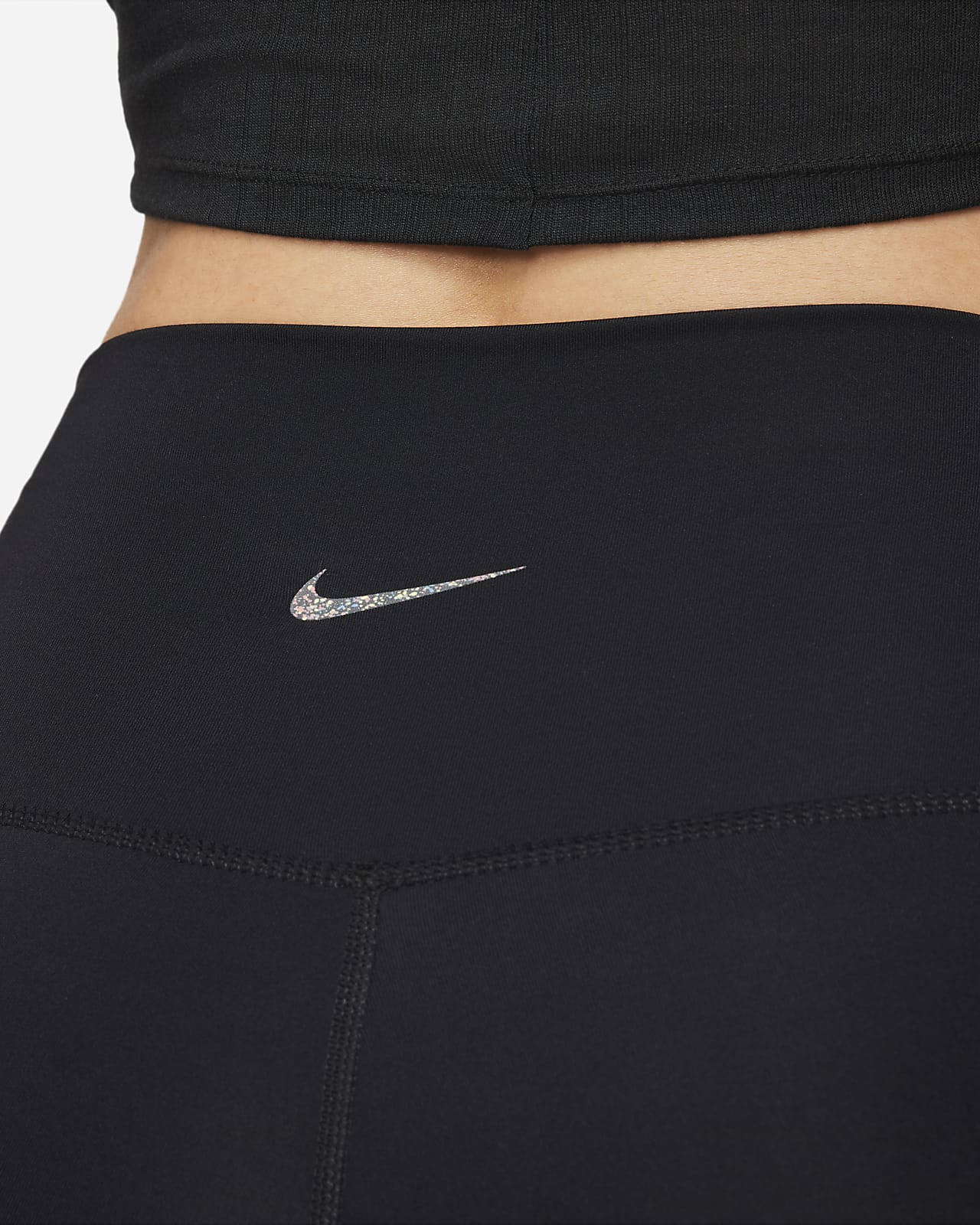 Nike Yoga Dri-FIT 7/8 Metallic Trim Leggings Dark Beetroot/Night
