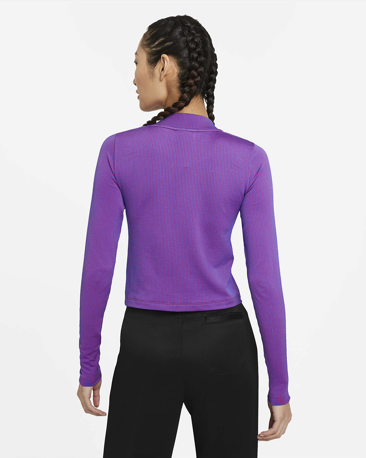 women's mock neck long sleeve top