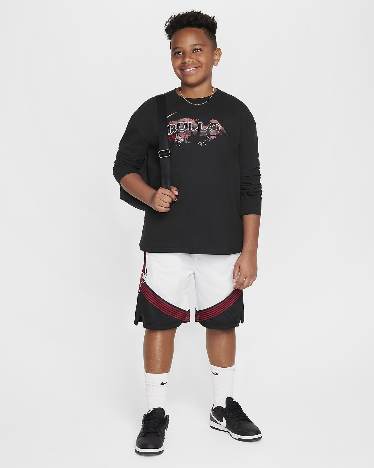 Chicago Bulls Older Kids' Nike Dri-FIT NBA Swingman Shorts. Nike LU