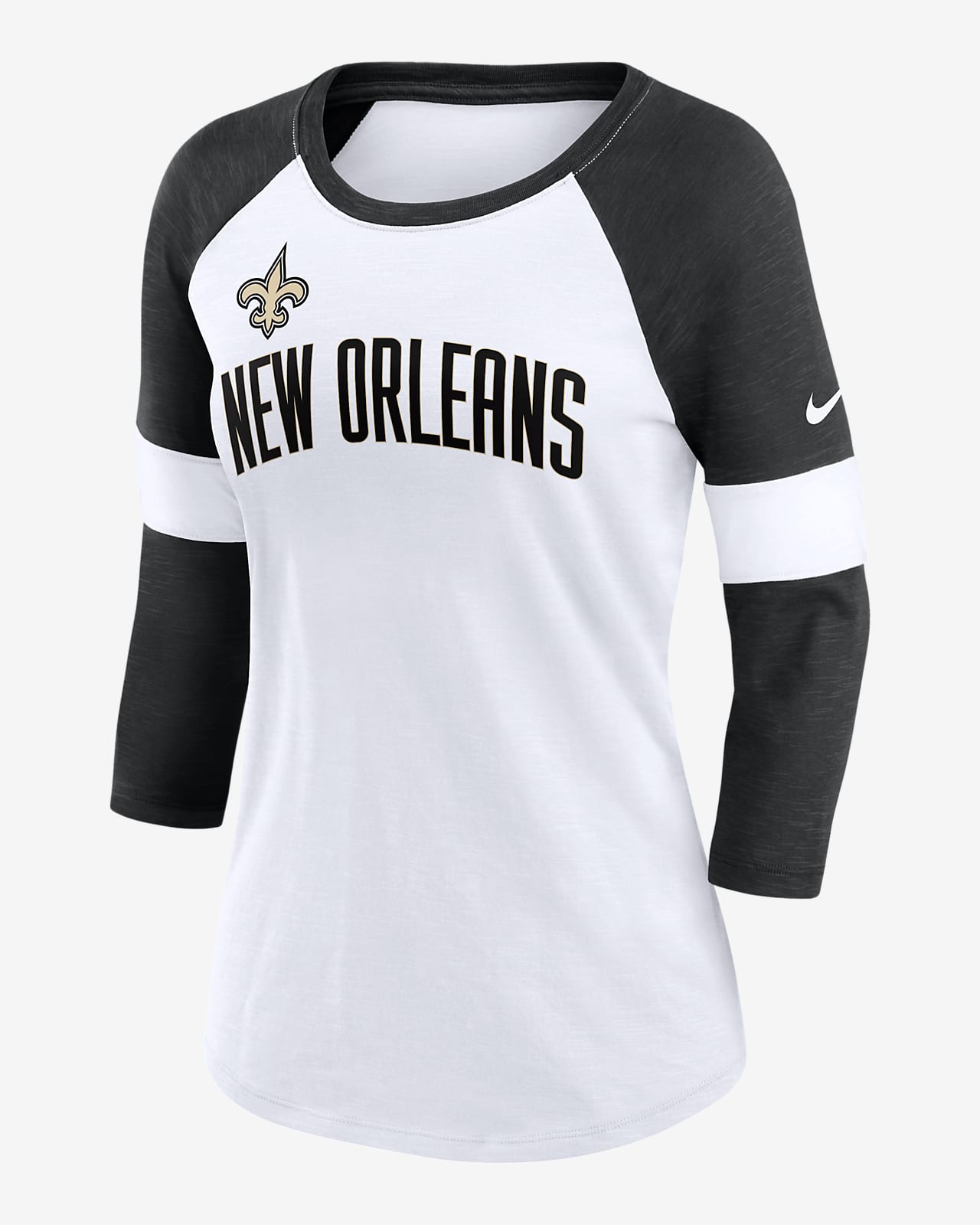 Women's New Orleans Saints Black Lace Up Jersey Dress