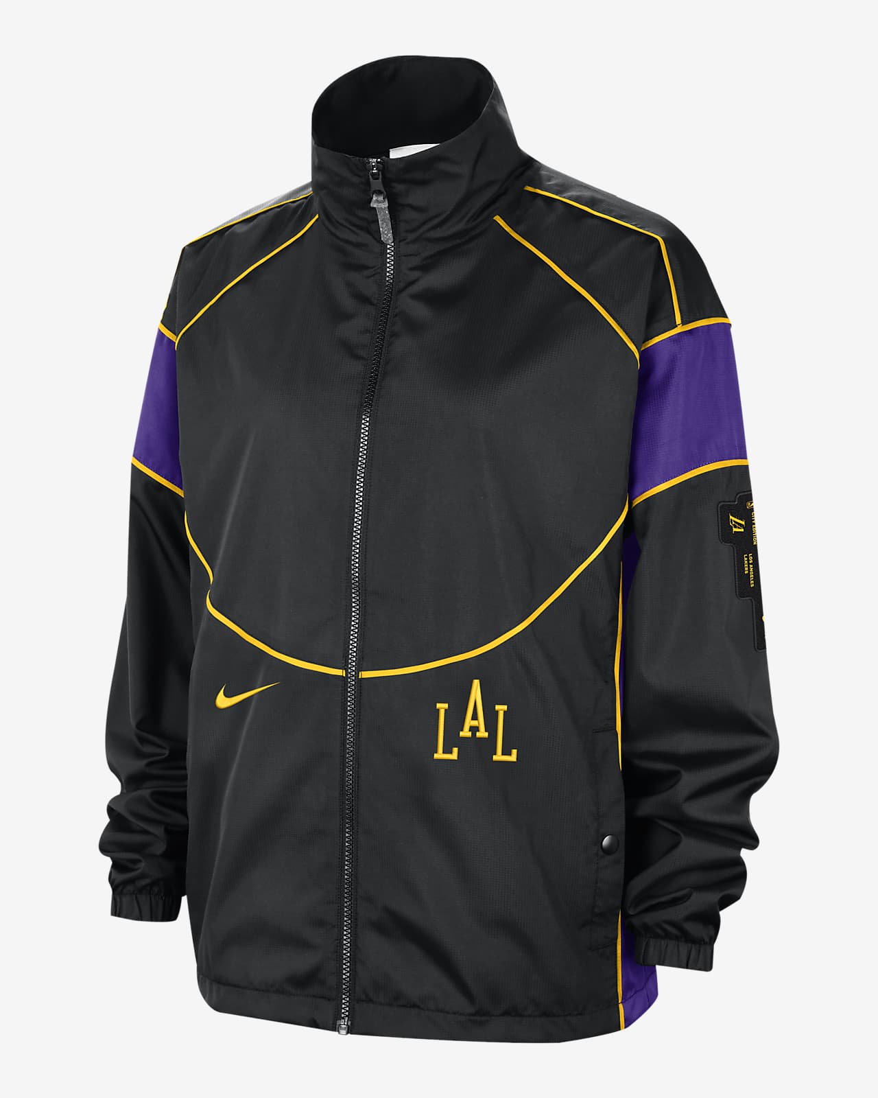 Los Angeles Lakers Swoosh Fly 2023/24 City Edition Women's Nike NBA Jacket.  Nike CA