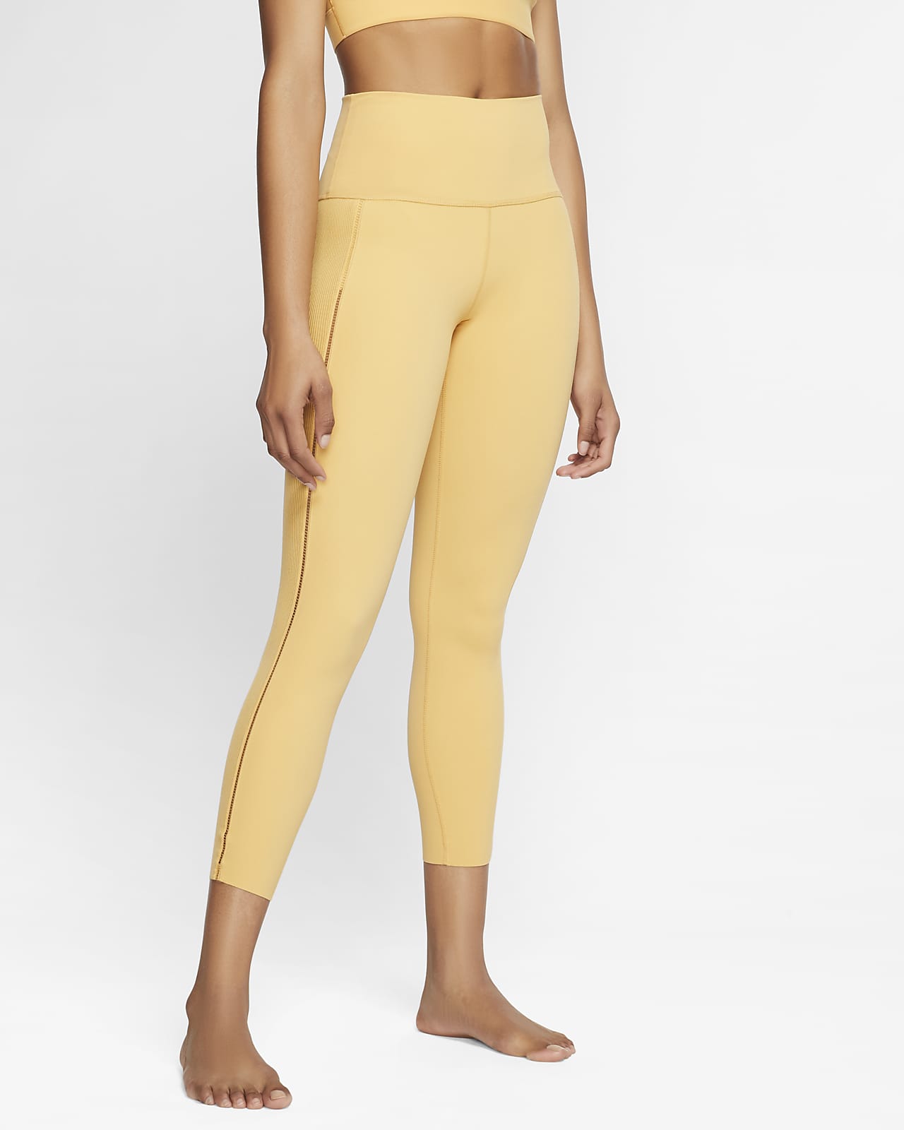 yellow nike leggings