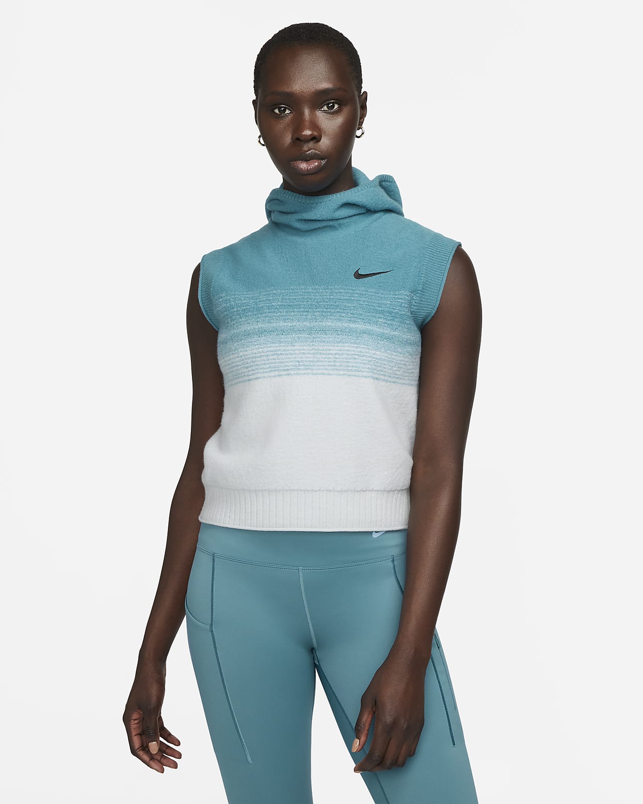 Nike Division Chaleco de running con capucha - Mujer. Nike