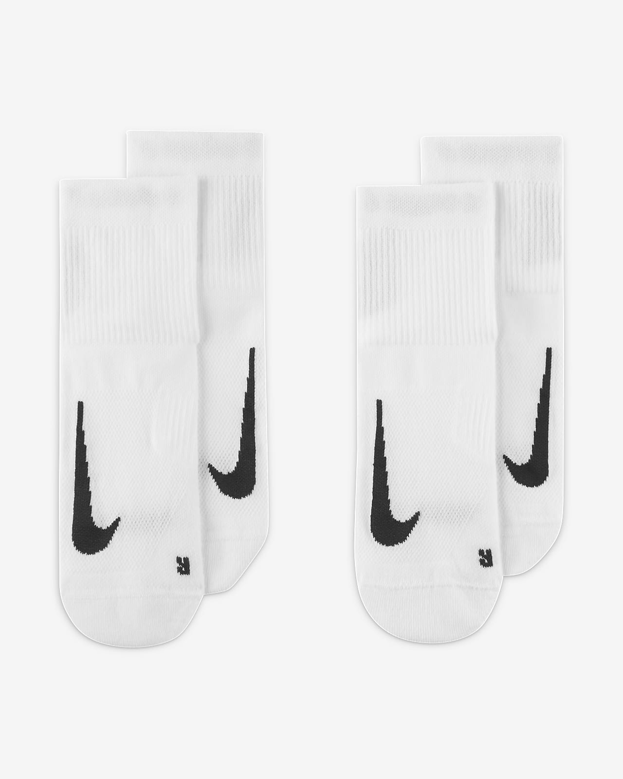 Nike Multiplier Running Ankle Socks (2 Pairs).