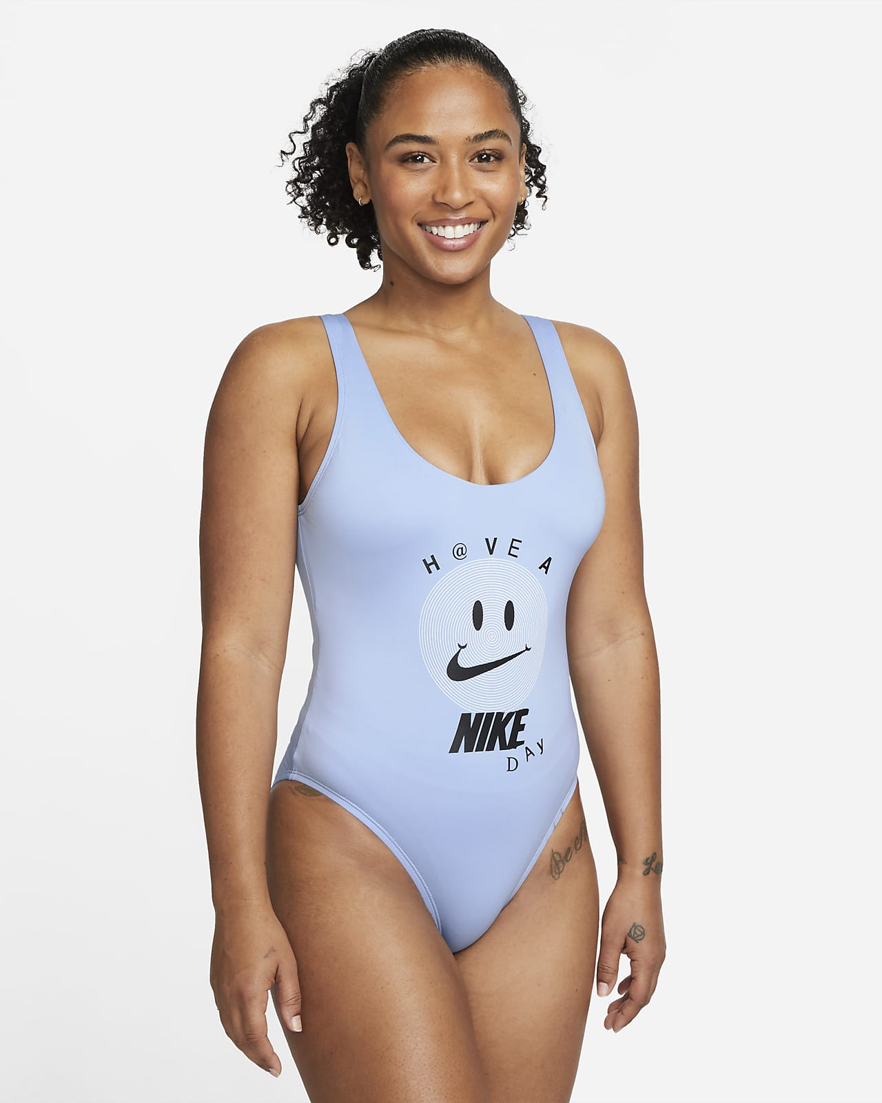 Nike Women's Essential Solid U Back One Piece Swimsuit at