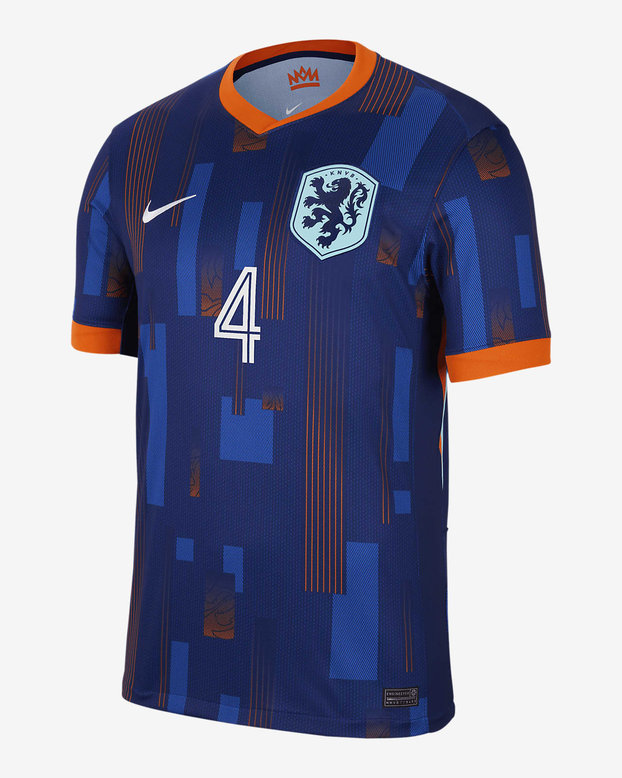 Virgil van Dijk Netherlands National Team 2024 Stadium Away Men's Nike Dri-FIT Soccer Jersey