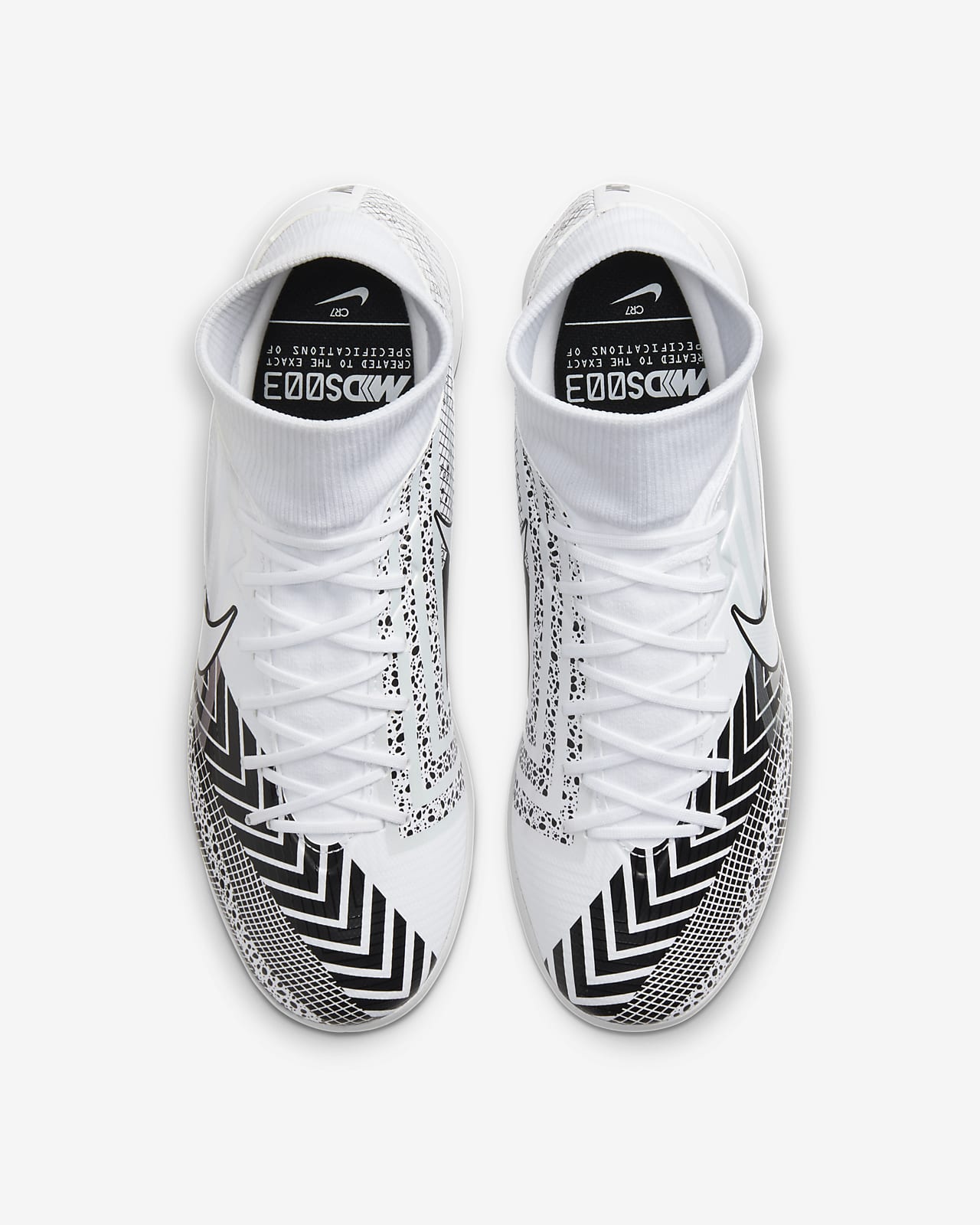 nike mercurial superfly black and white