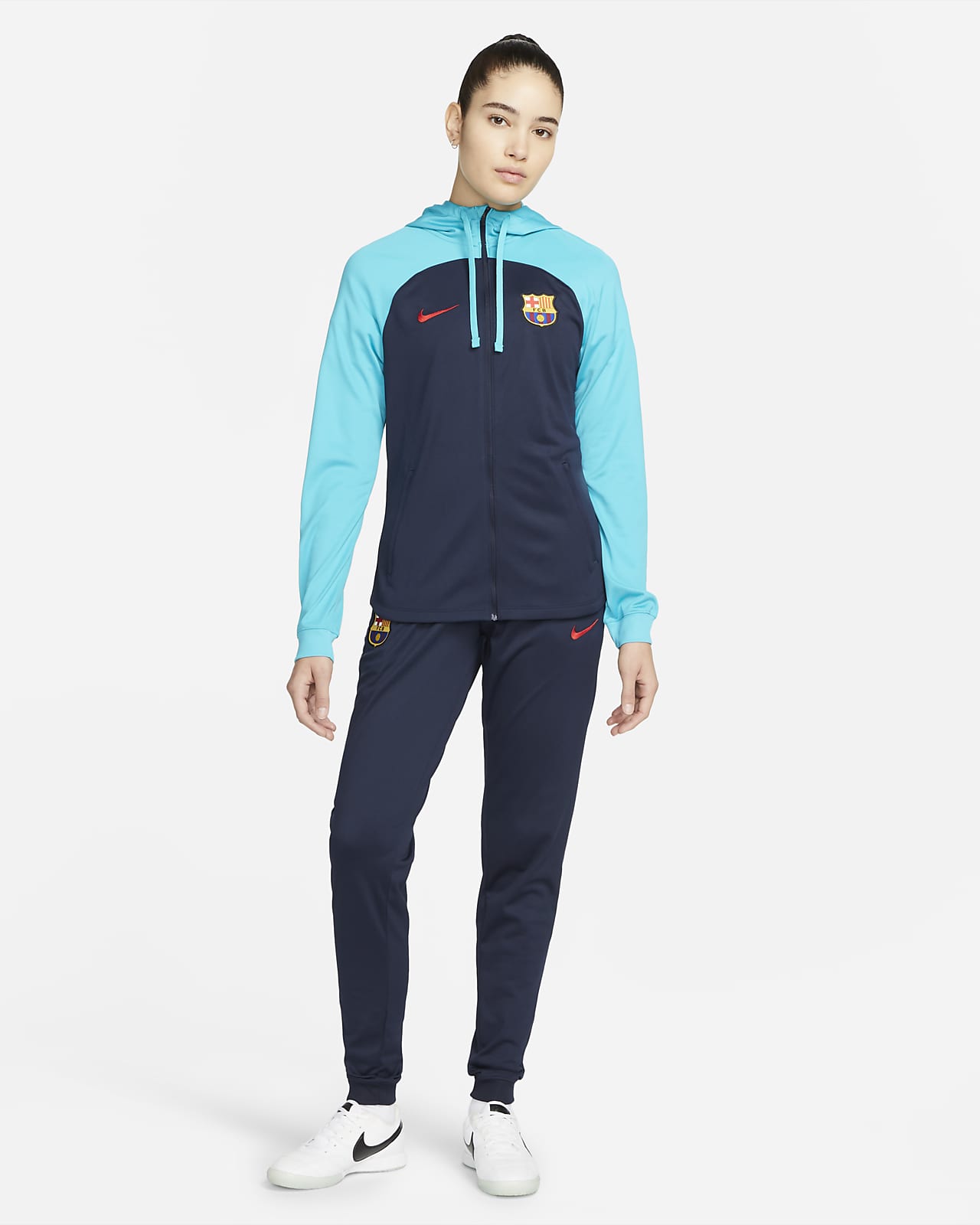 Tuta da calcio in maglia Nike Dri-FIT F.C. Barcelona Strike – Donna. Nike CH