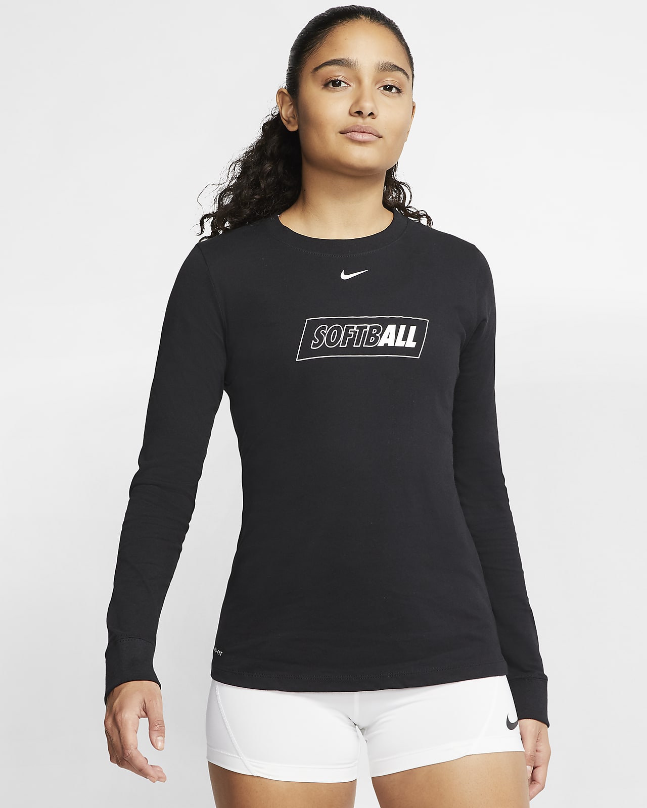 Sudadera de sóftbol de manga larga para mujer de béisbol Nike Dri-FIT..  Nike.com