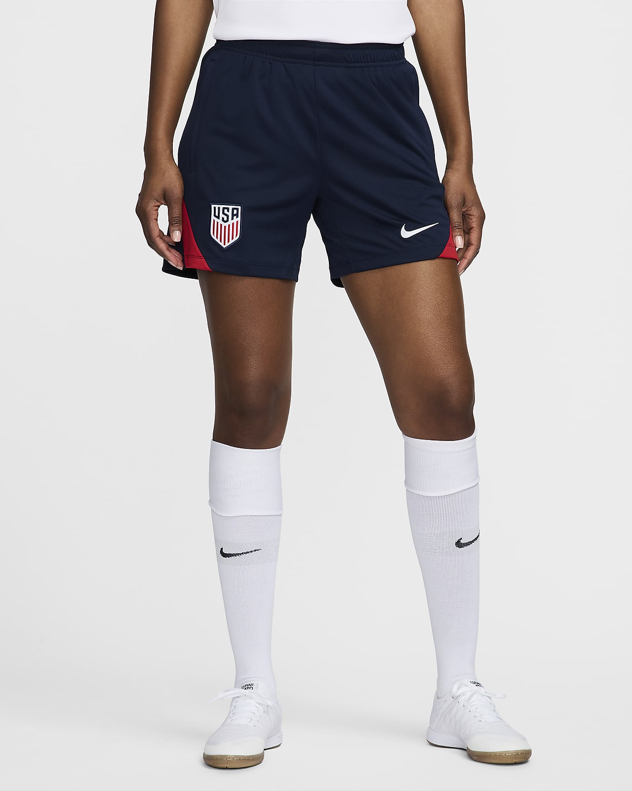 Shorts de fútbol de tejido Knit Nike Dri-FIT para mujer de la selección  nacional de fútbol masculino de Estados Unidos Strike