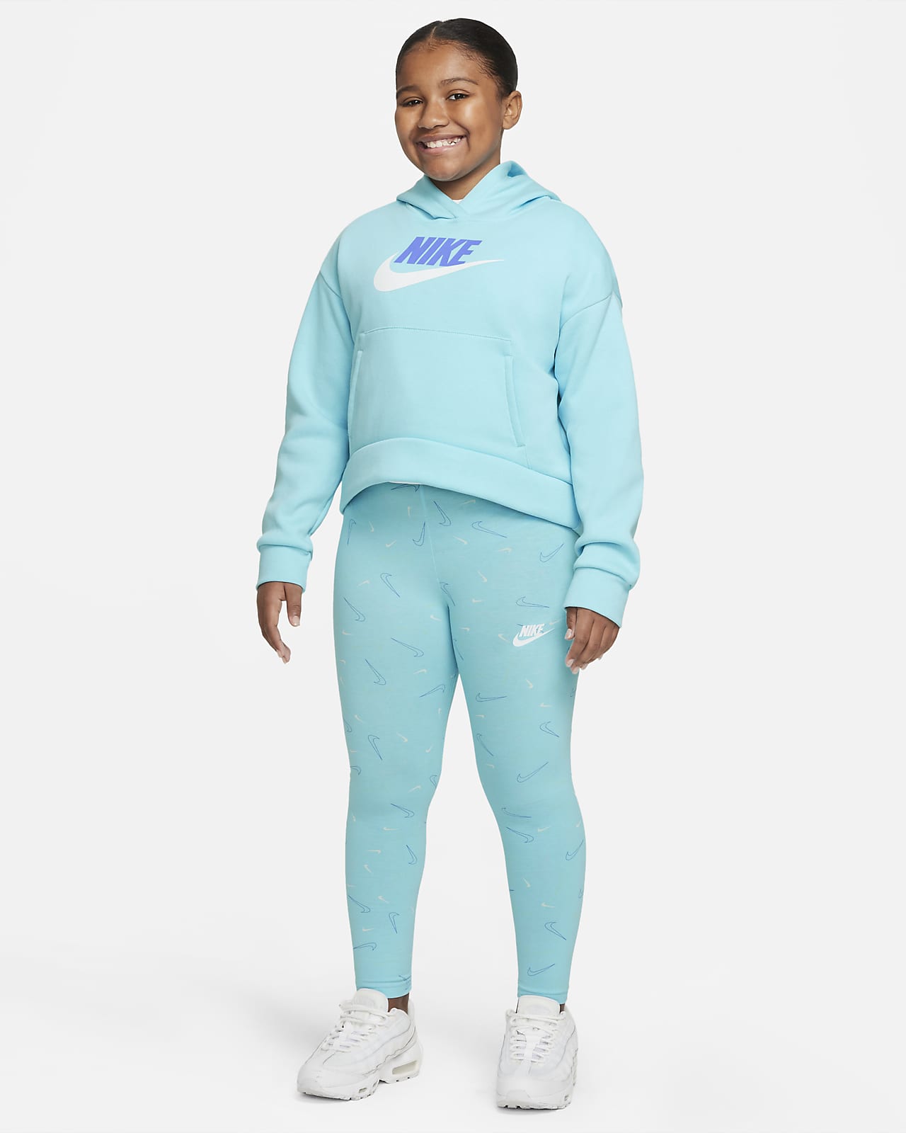 Nike Sportswear Favorites Big Kids\' (Girls\') Printed Leggings (Extended  Size).