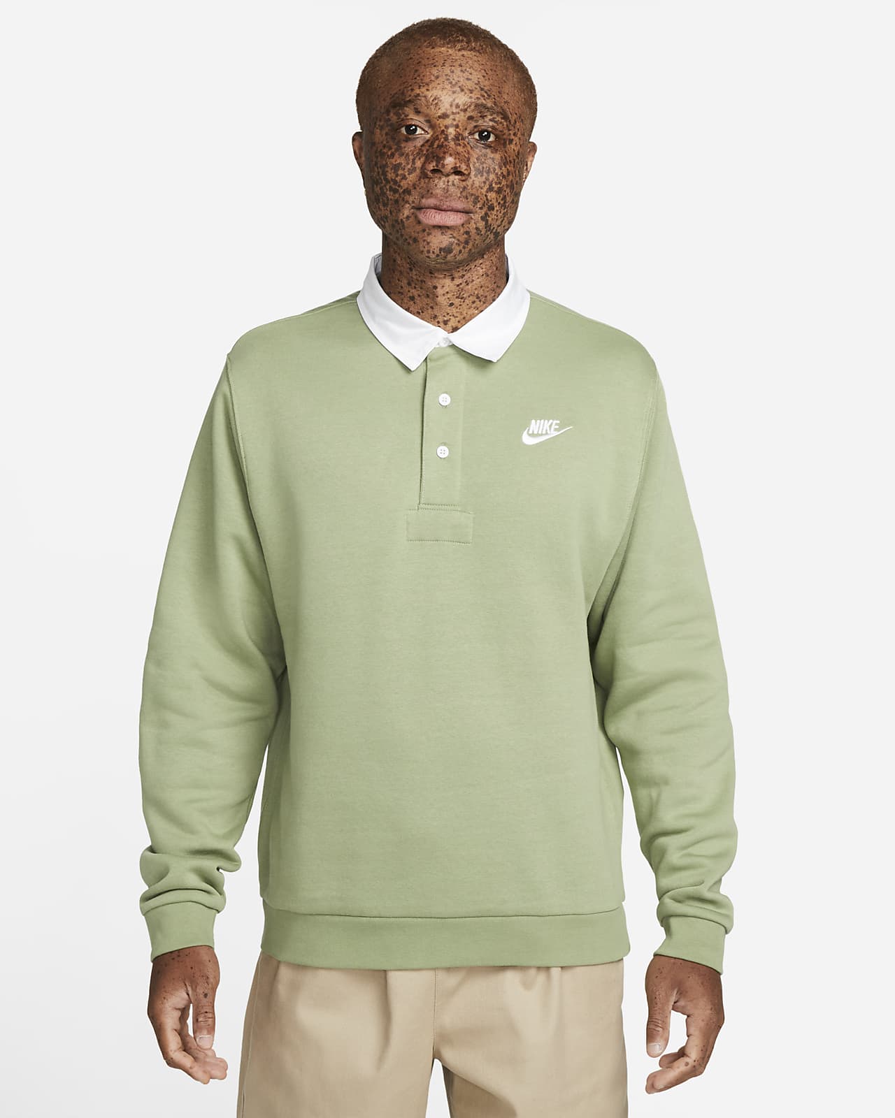 Llevando Odio Moderador Nike Club Fleece Men's Brushed-Back Long-Sleeve Polo. Nike.com