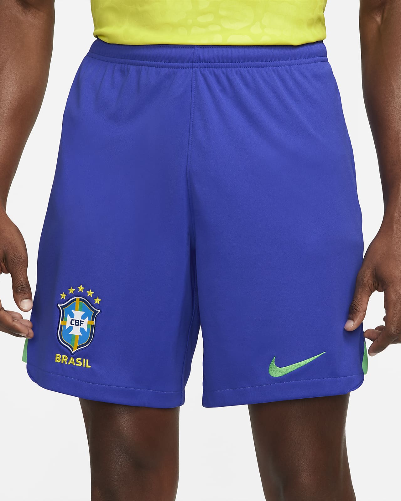 blue football shorts