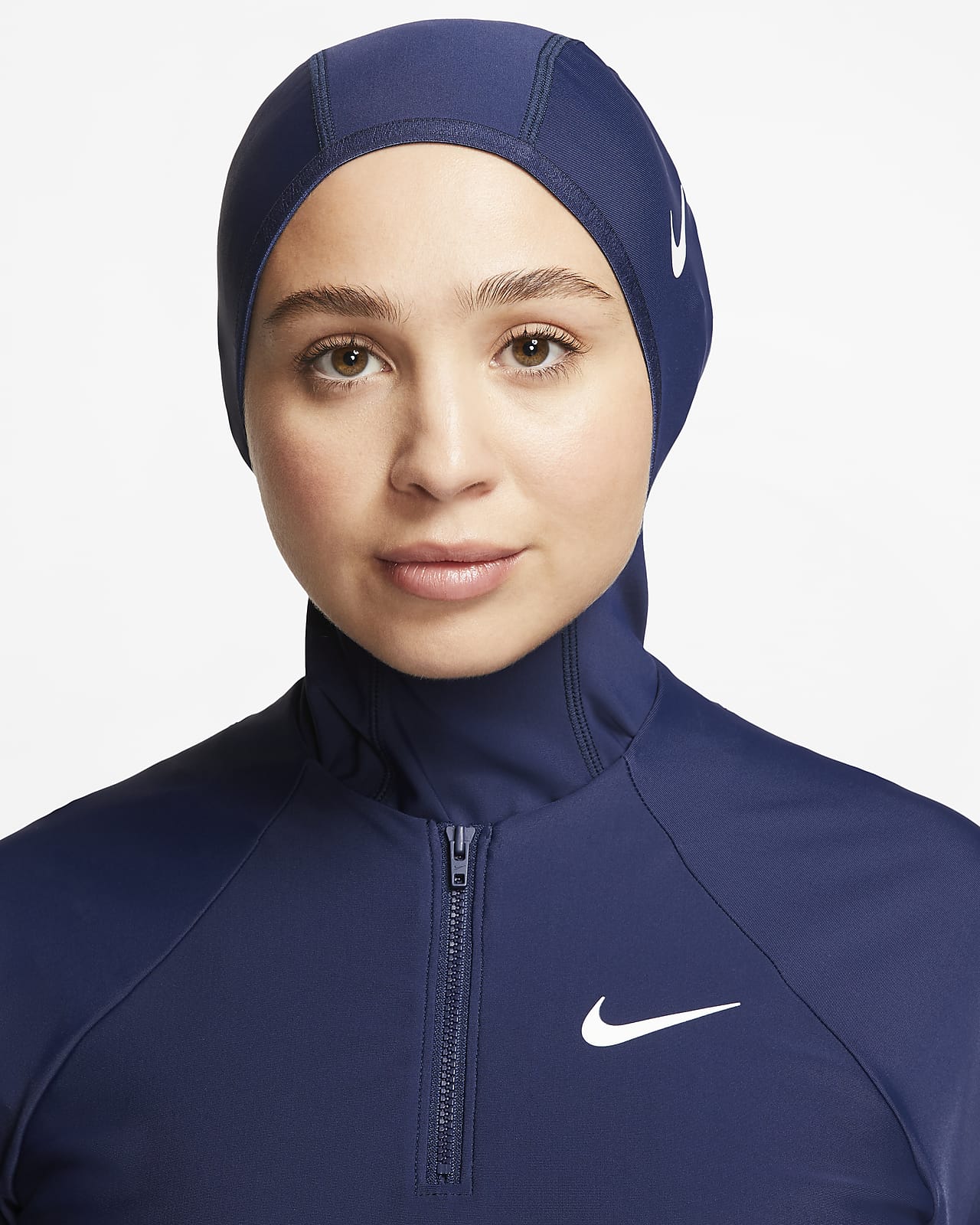 Nike PACIFIC BLUE Corset-Back Bandeau One-Piece Swimsuit, US Large