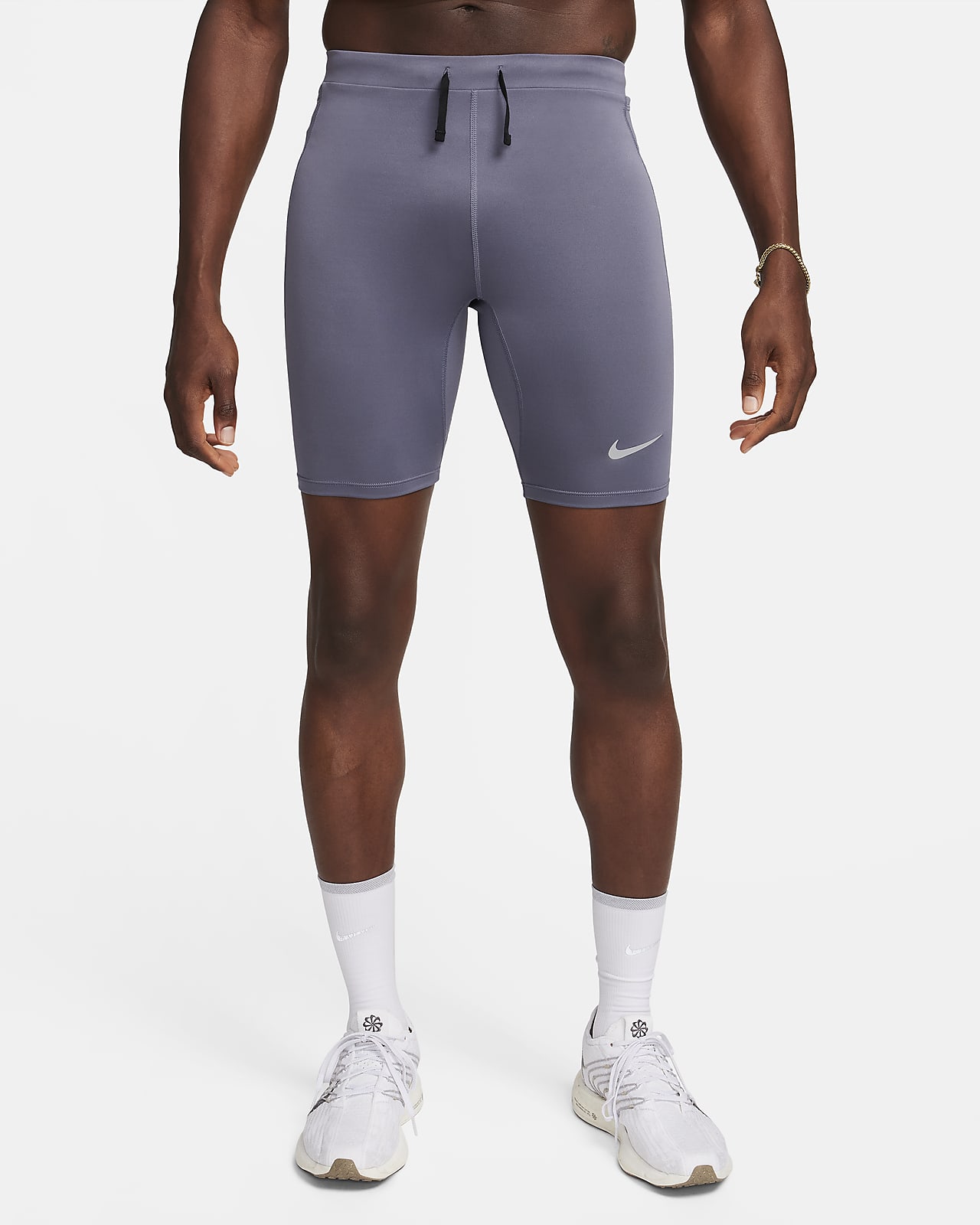 Nike Fast-Dri-FIT-løbetights i 1/2 længde med indershorts til mænd