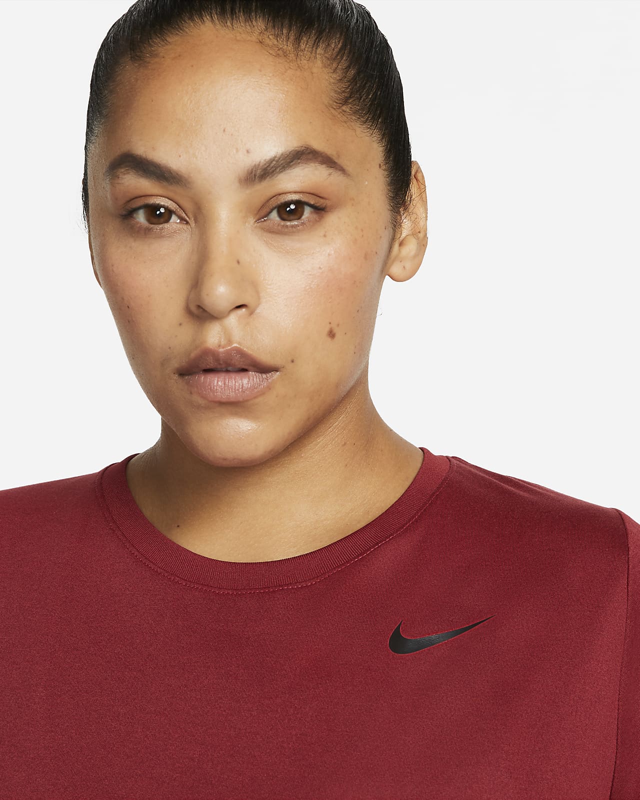 red dri fit shirt womens