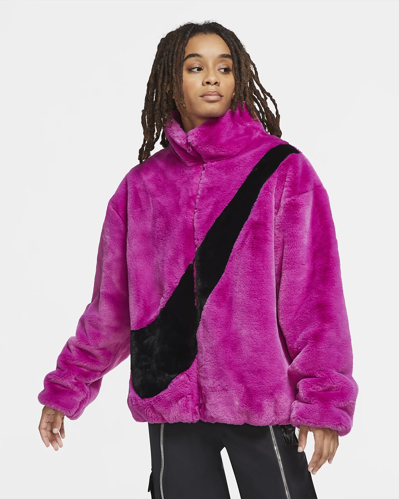 women's nike fur jacket
