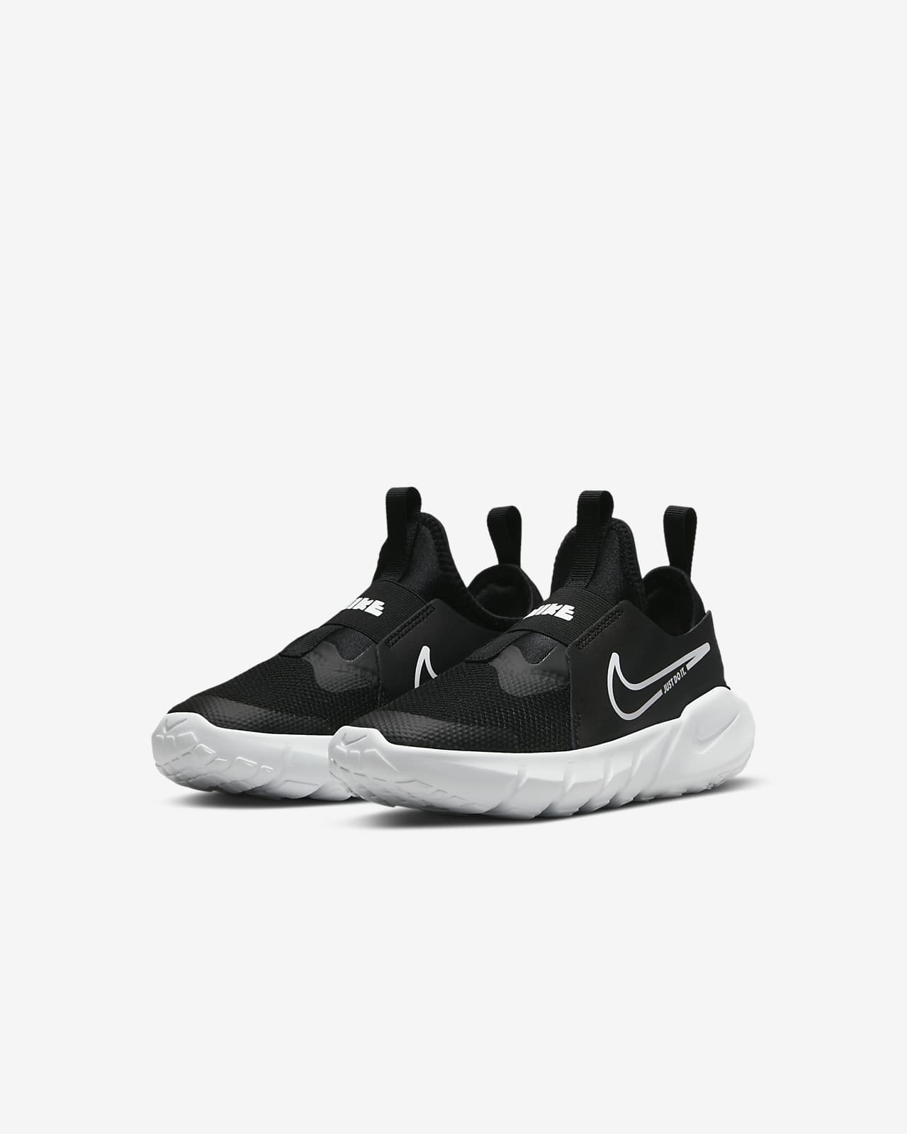 Nike Mixte enfant Flex Runner 2 Baby Toddler Shoes, Black White