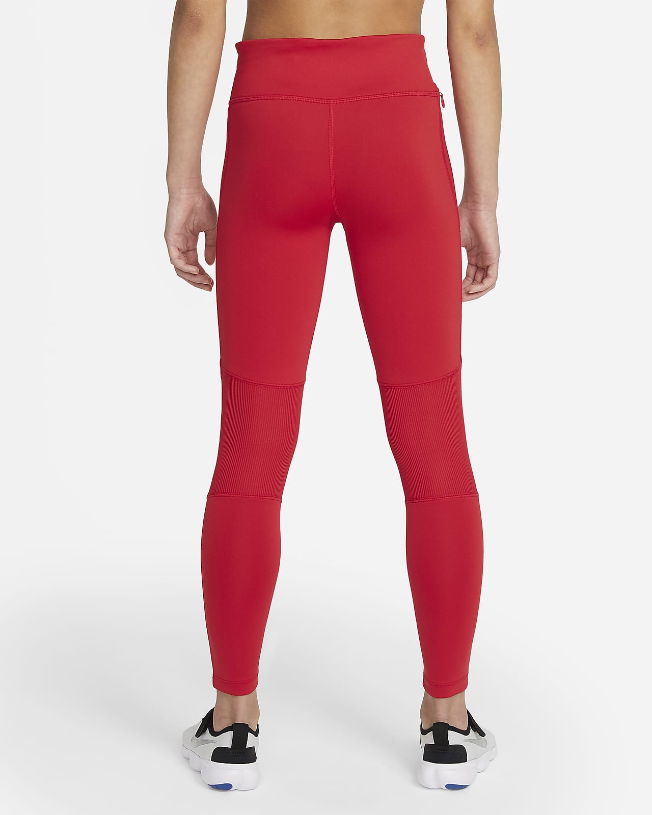 red nike air leggings