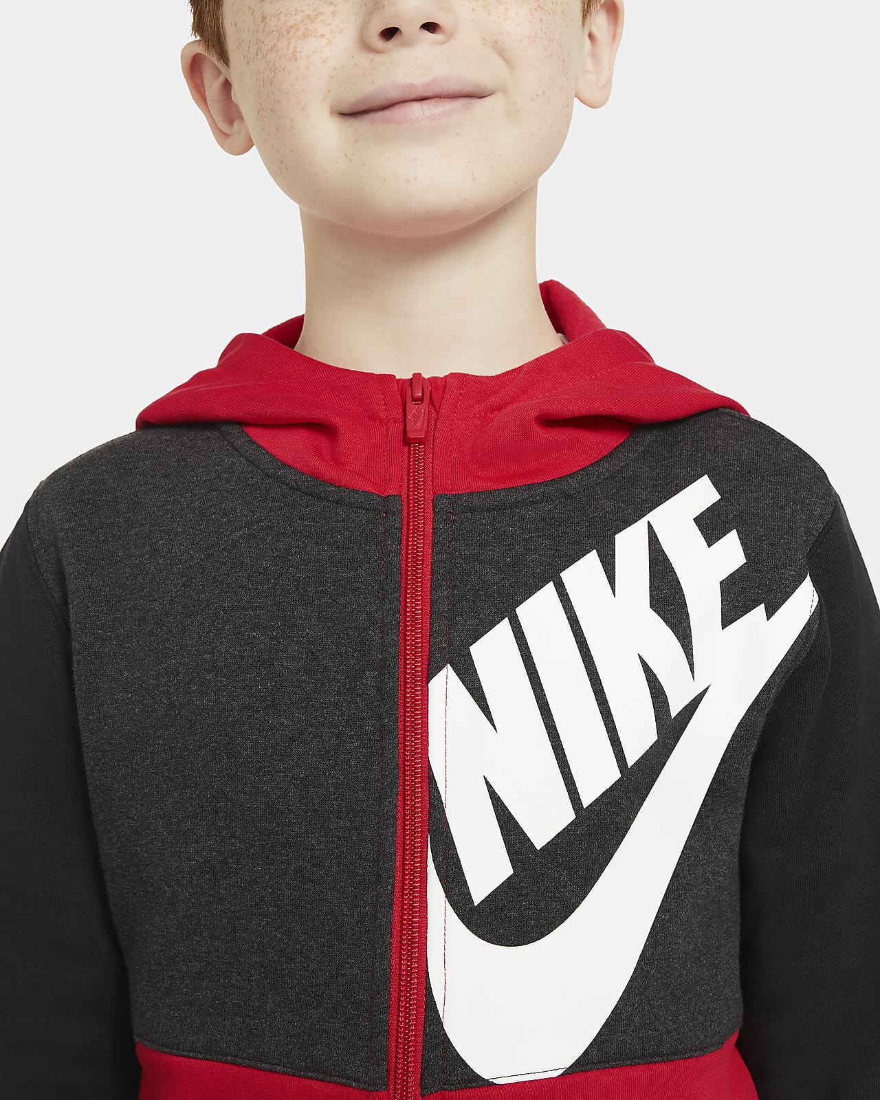 nike hoodie boys red