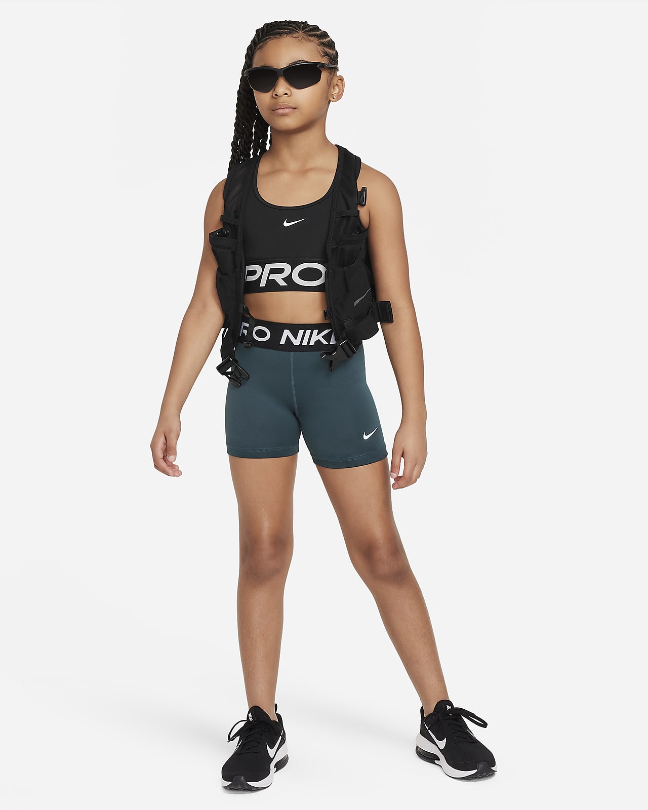 Brassière de sport Dri-FIT Nike Pro Swoosh pour fille. Nike LU