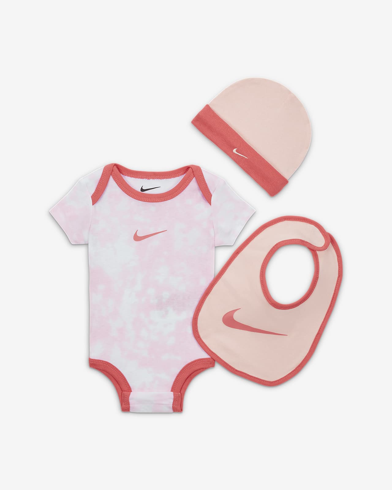 Conjunto de 3 piezas para bebé (conjunto de 3 piezas Nike Cloud Dye)