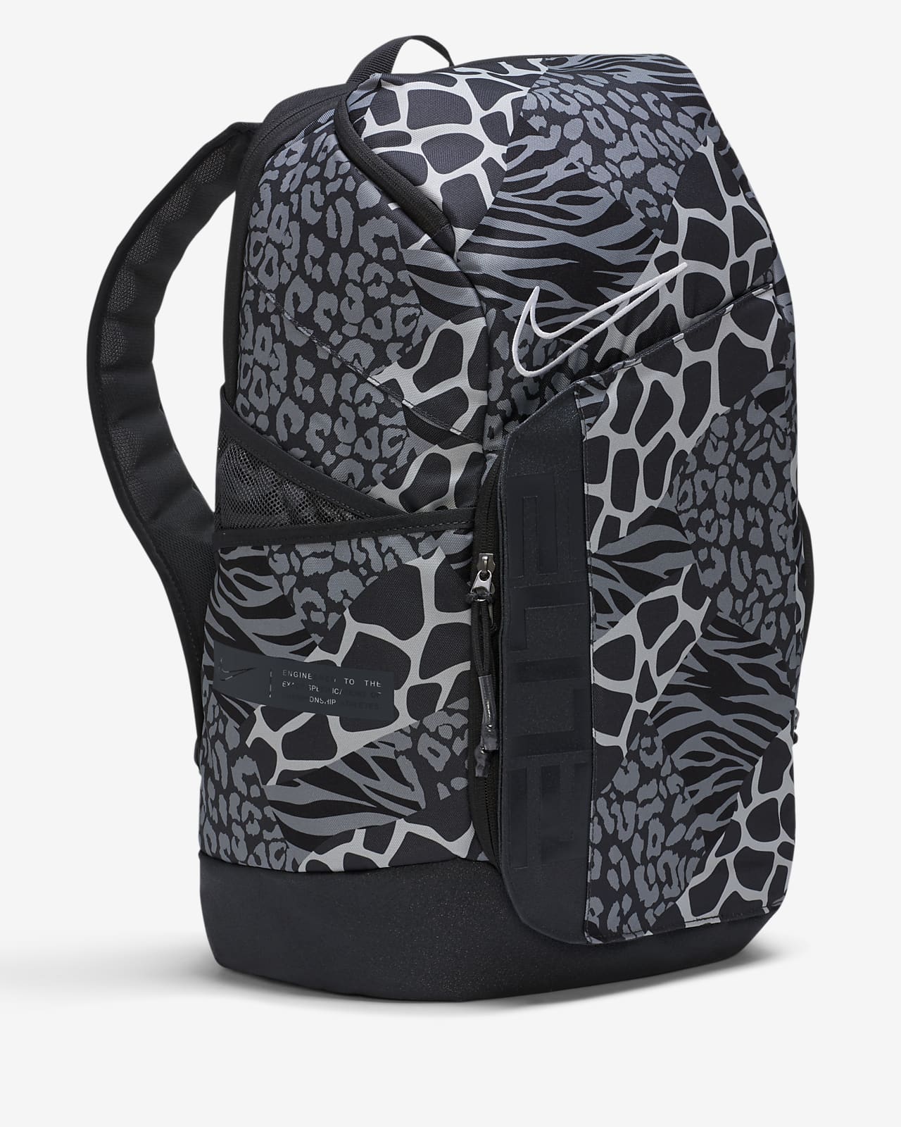 black and white nike elite backpack