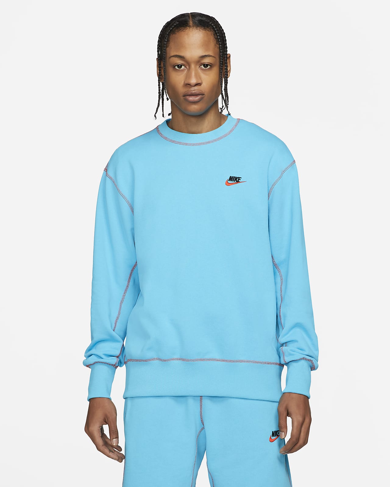 nike fleece crew