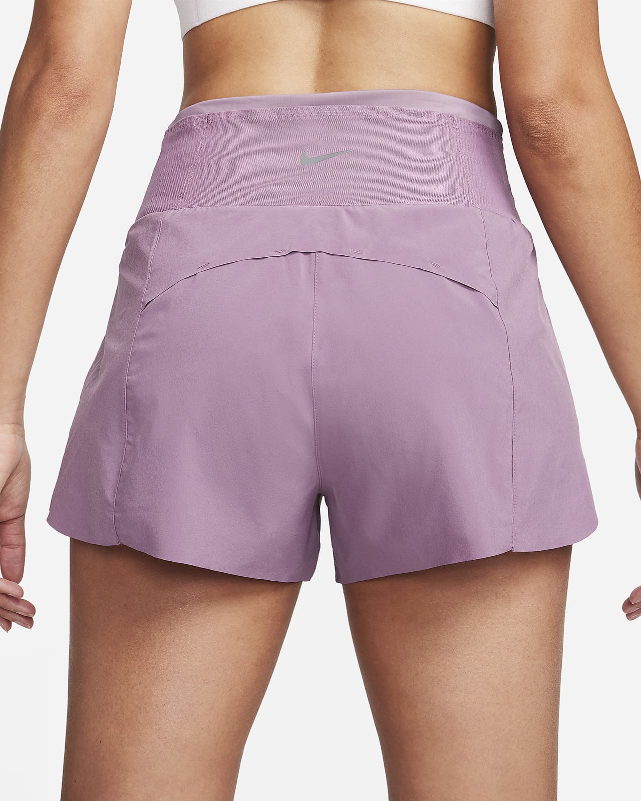 Shorts de running con ropa interior integrada de 8 de tiro alto para mujer Nike Dri-FIT. Nike.com