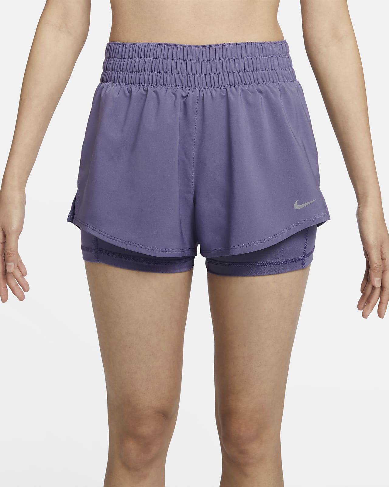 Nike Dri-FIT One Women's Mid-Rise 8cm (approx.) 2-in-1 Shorts