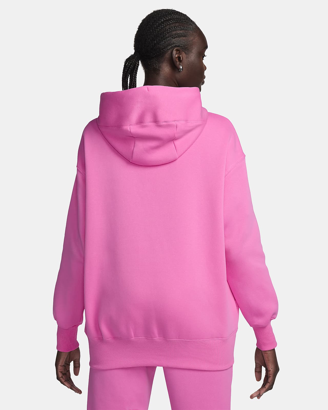 Nike Phoenix Fleece hoodie in pink