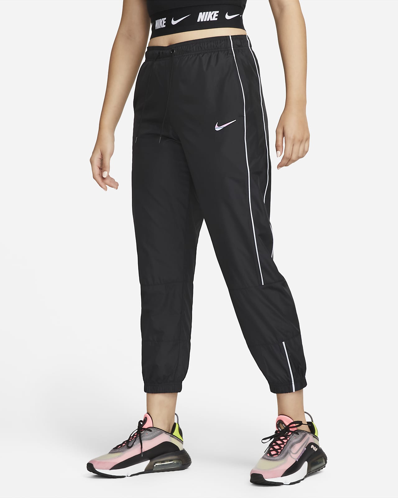 Nike Sportswear Repel Essential Women's Mid-Rise Graphic Trousers