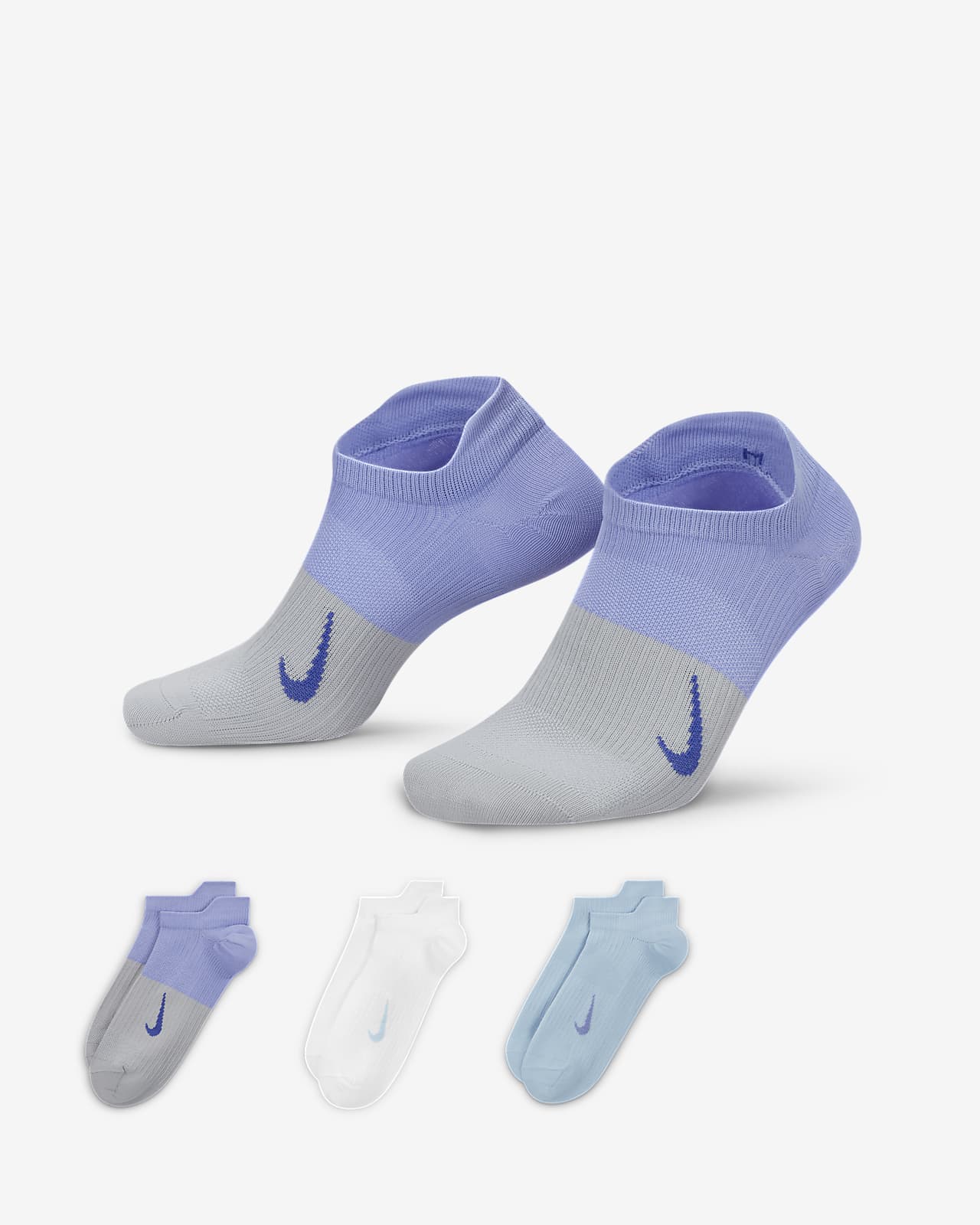 Everyday Plus Lightweight Calcetines cortos de entrenamiento (3 pares) - Mujer. Nike ES