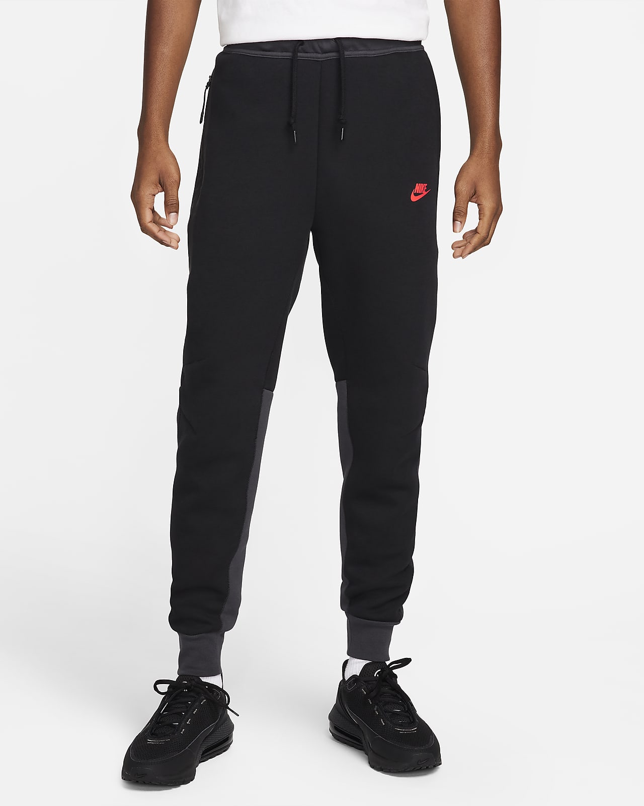 Nike Sportswear TECH PANT - Tracksuit bottoms - dark grey/black/grey 