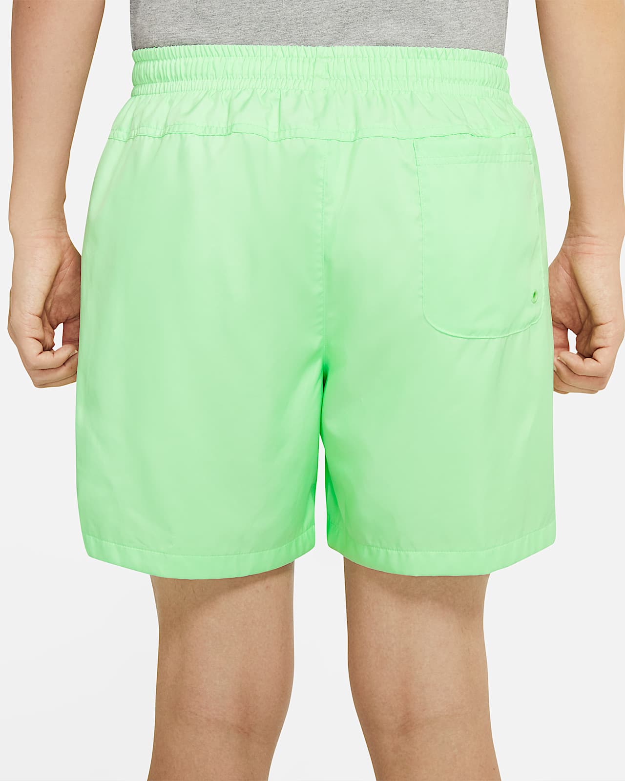 nike club essentials woven flow shorts grey