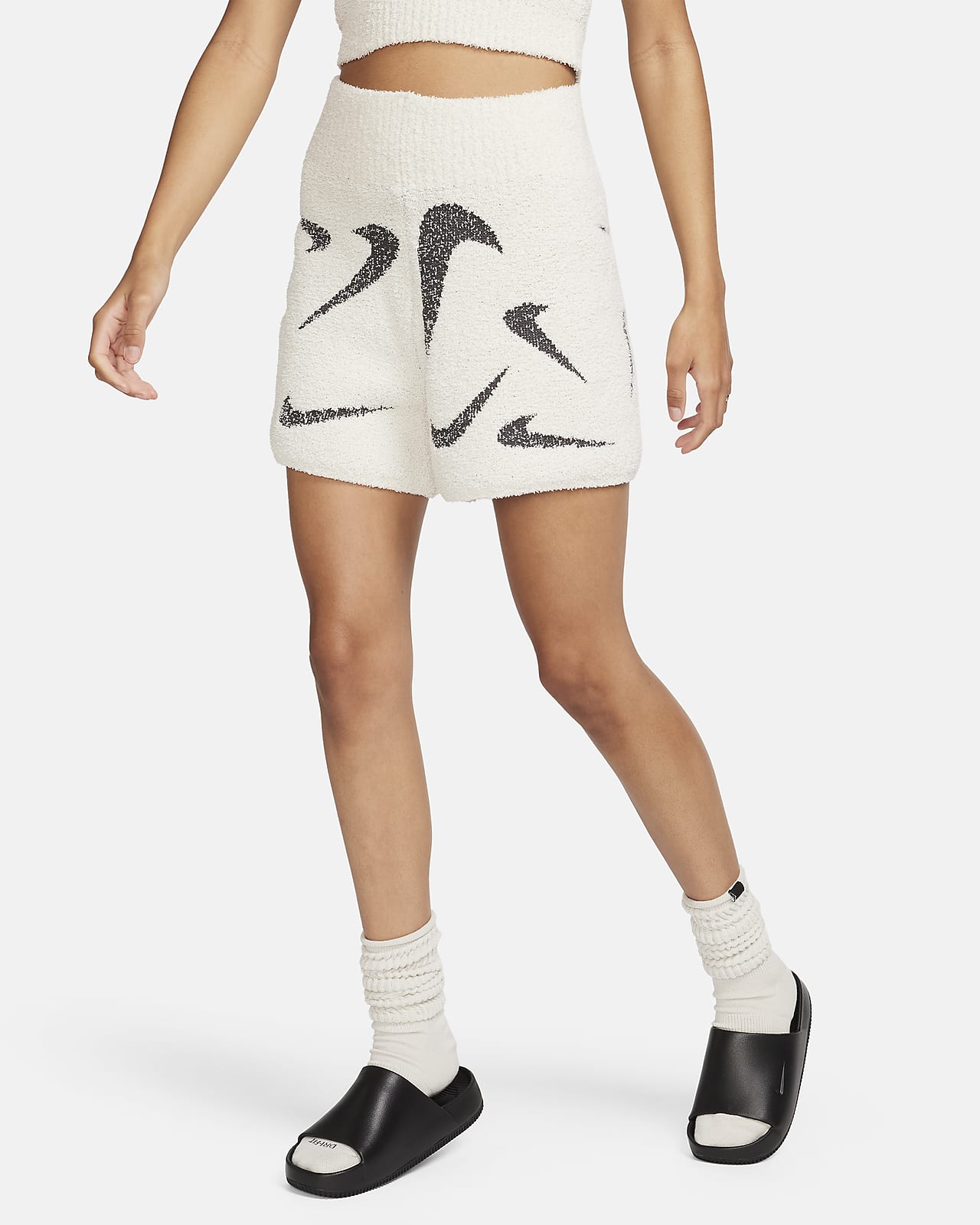 Nike Sportswear Phoenix Cozy Bouclé Women's High-Waisted Slim 4 Knit Shorts