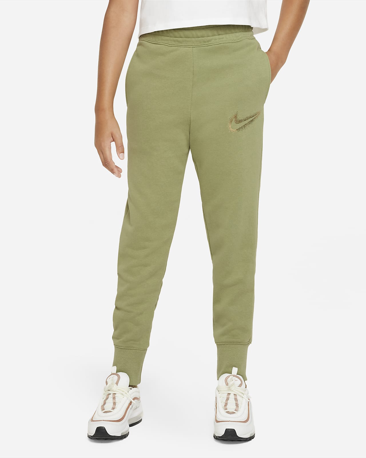 Nike Sportswear Older Kids' (Girls') Oversized Fleece Trousers