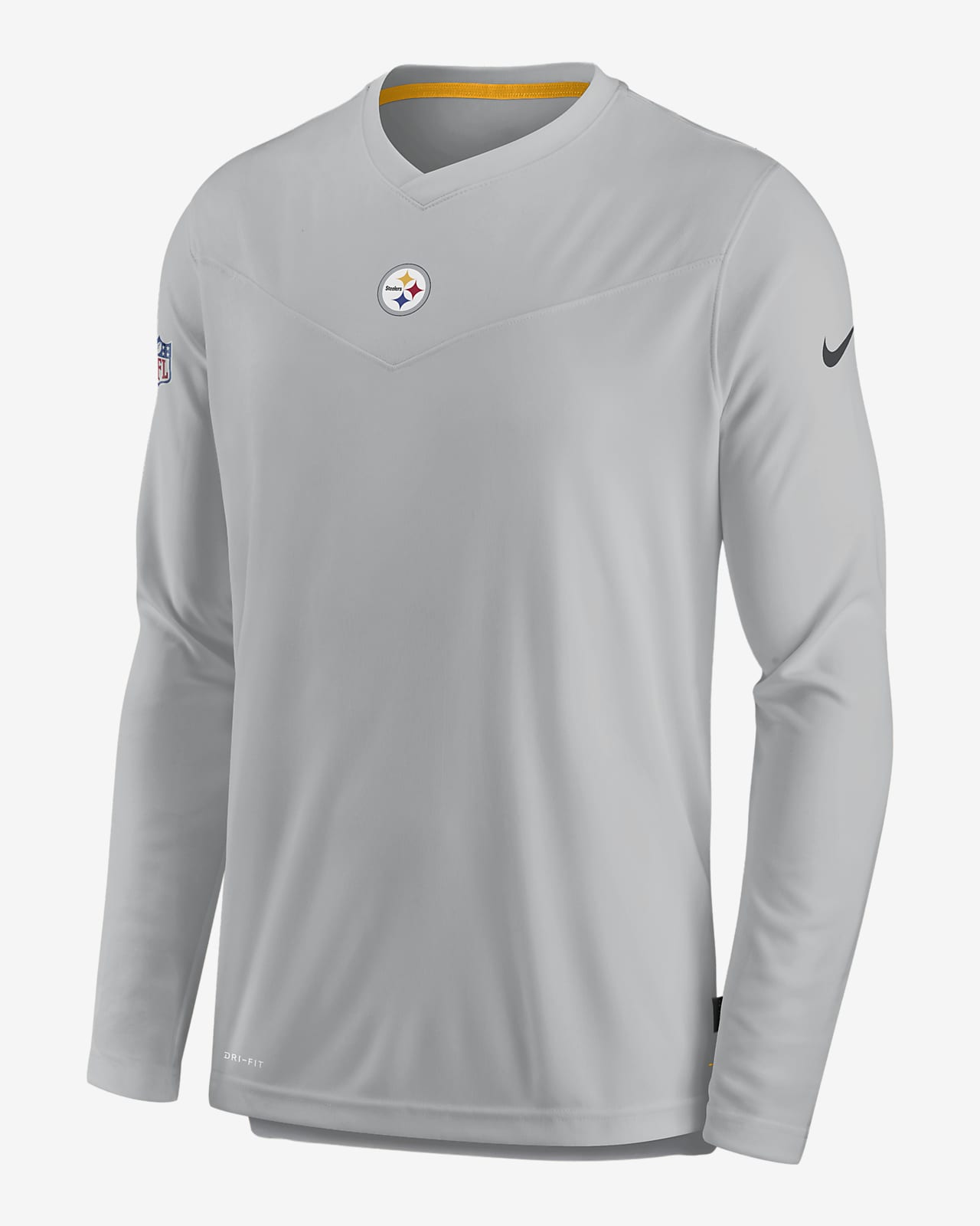 Lege med automatisk Vugge Nike Dri-FIT Sideline Coaches (NFL Pittsburgh Steelers) Men's Long-Sleeve V-Neck  T-Shirt. Nike.com