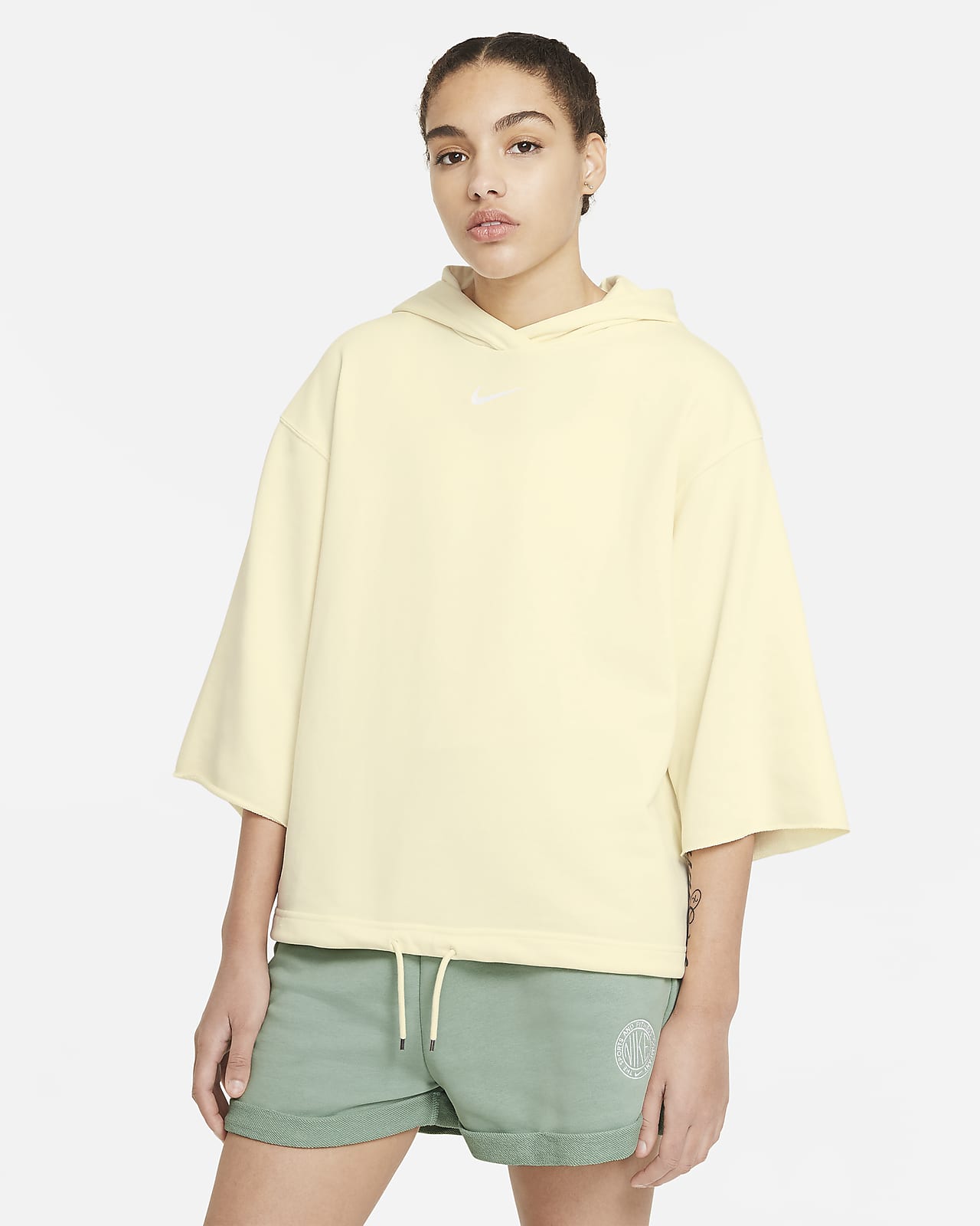 Nike公式 ナイキ スポーツウェア アイコン クラッシュ ウィメンズ ショートスリーブ パーカー オンラインストア 通販サイト
