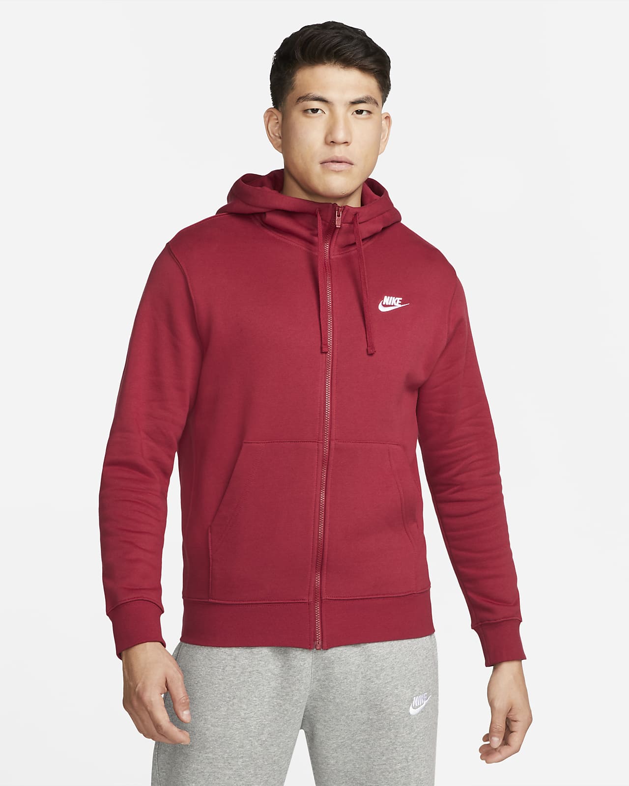 nike sportswear club fleece white