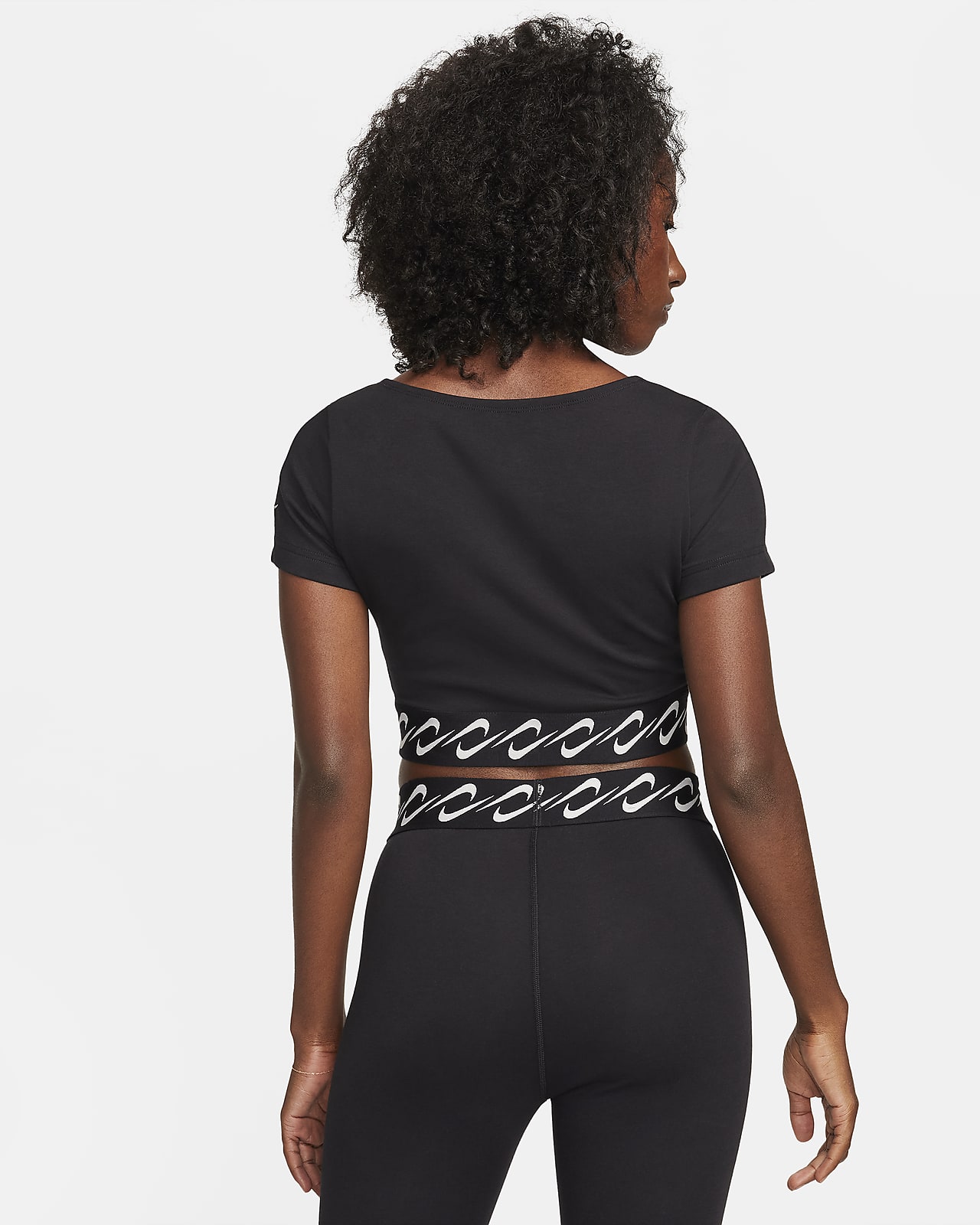Nike Sportswear Essential Swoosh Women's Short-Sleeve Top.
