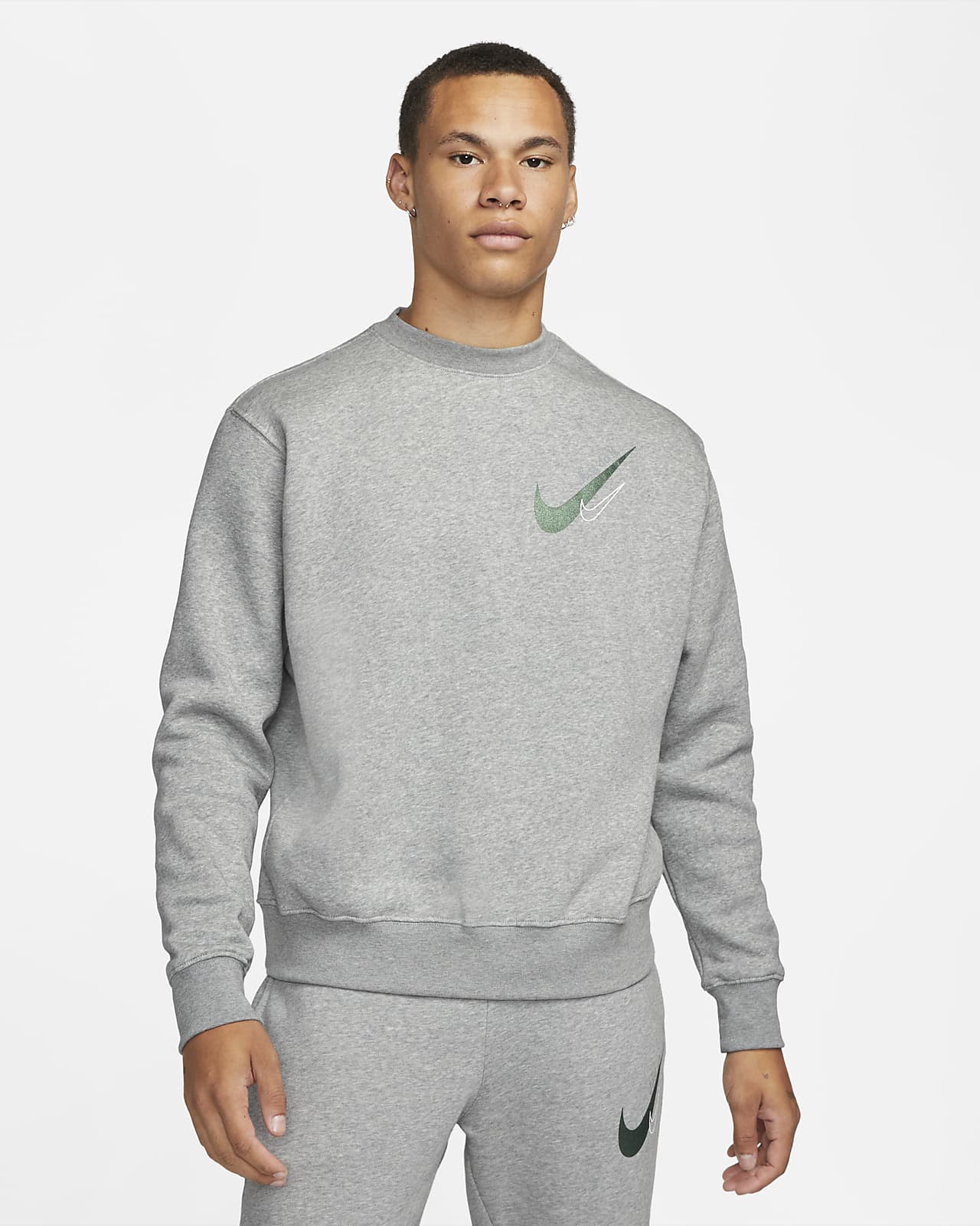 Felpa nike sales grigio