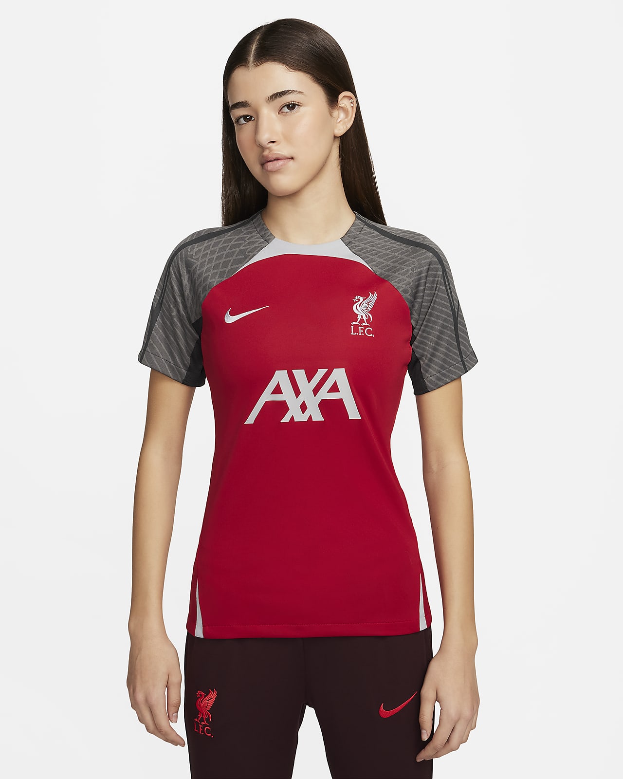 Liverpool FC Strike Nike Dri-FIT Fußballoberteil aus Strickmaterial für Damen