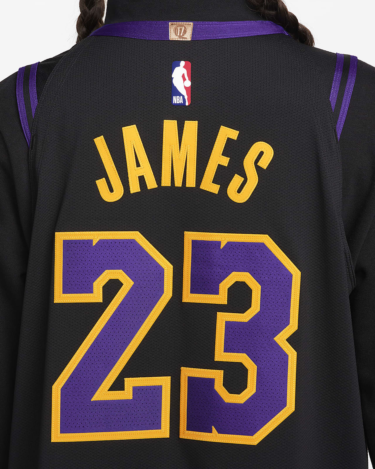 Classique LeBron James #6 Los Angeles Lakers Maillot de Basket Cousu Blanc